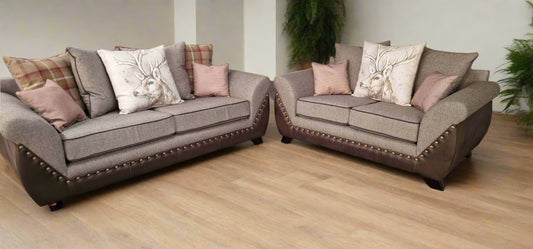 Huntley 3 & 2 Seater Sofa Set Scatterback Sheffield Discount Furniture