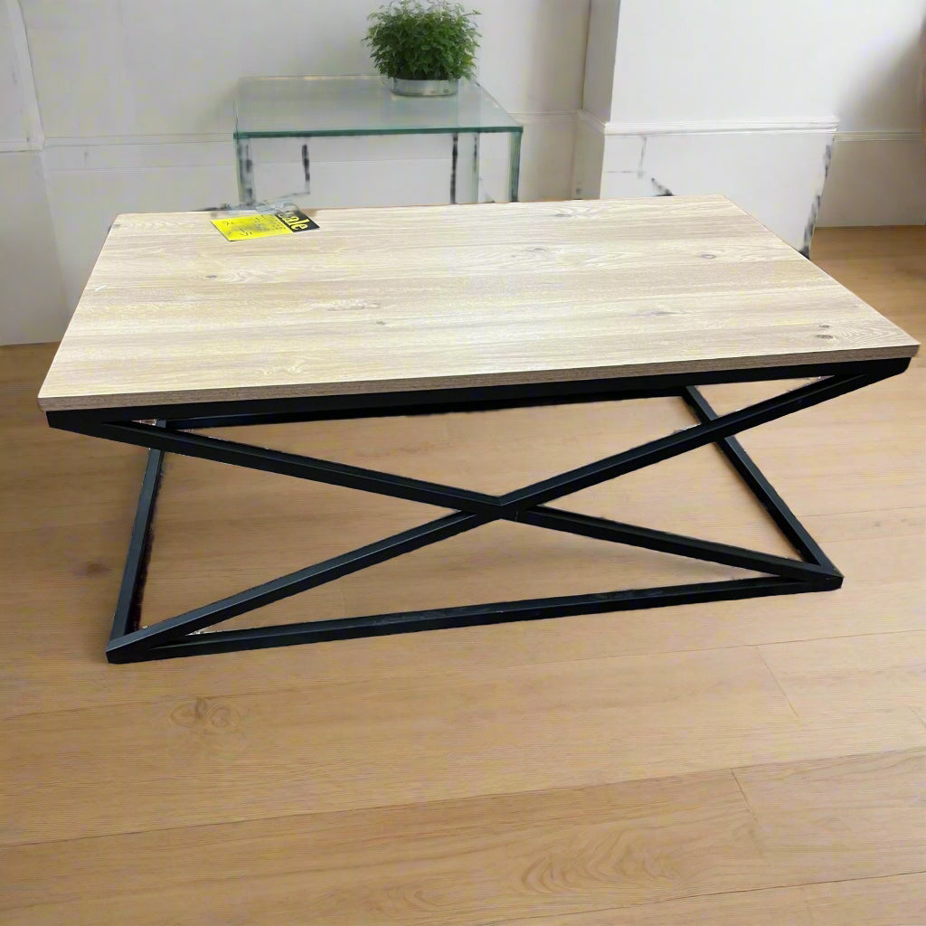 Rectangular Cross Frame Coffee Table Sheffield Discount Furniture