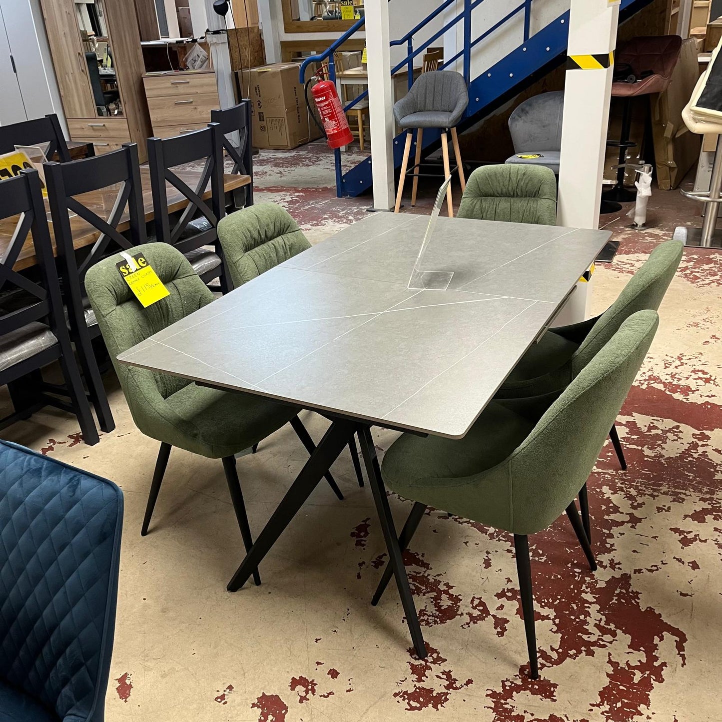 Conny Dining Chair Green Sheffield Discount Furniture