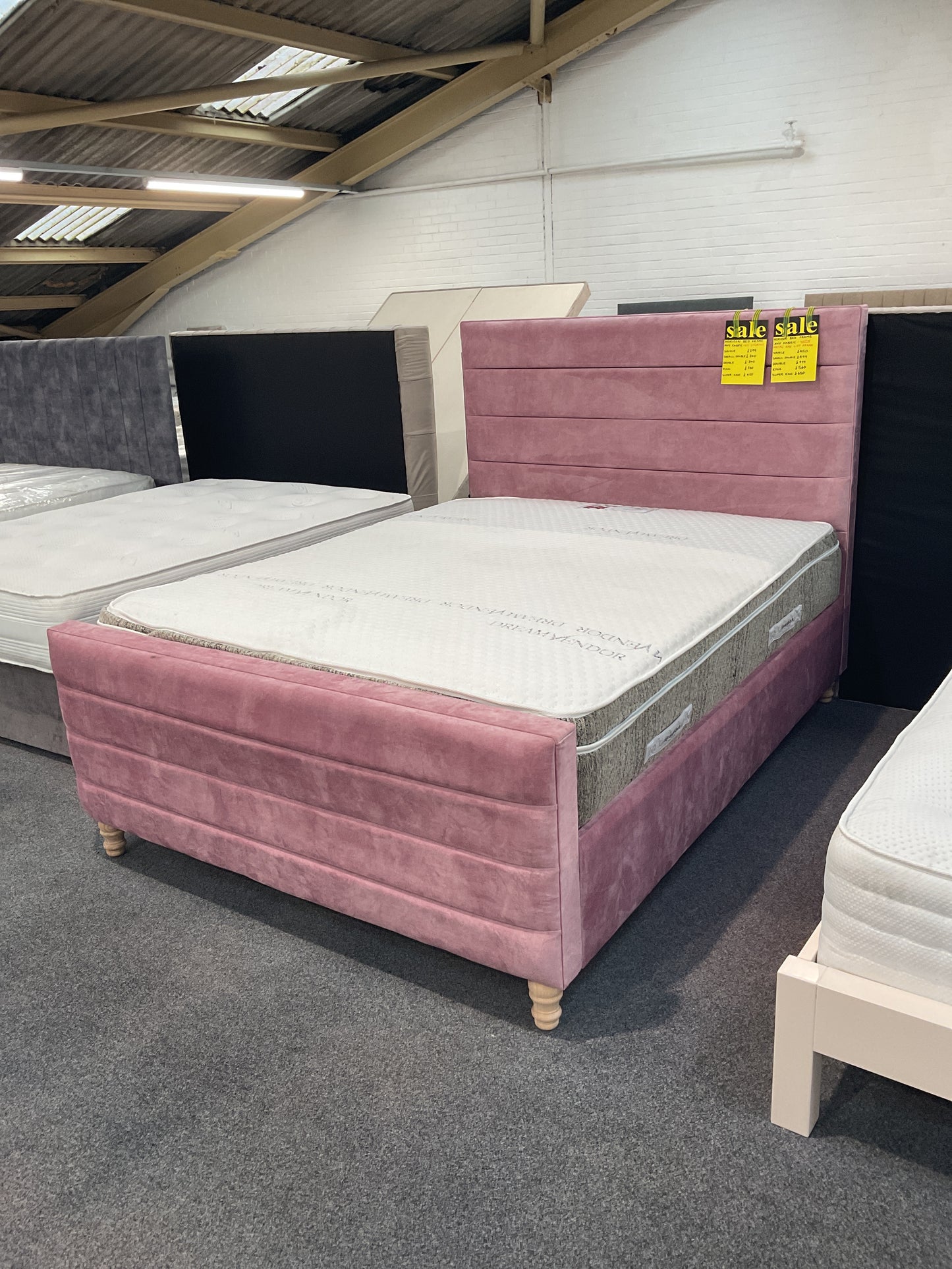 Horizon Bed Frame - 112 Fabrics - Storage Options Sheffield Discount Furniture