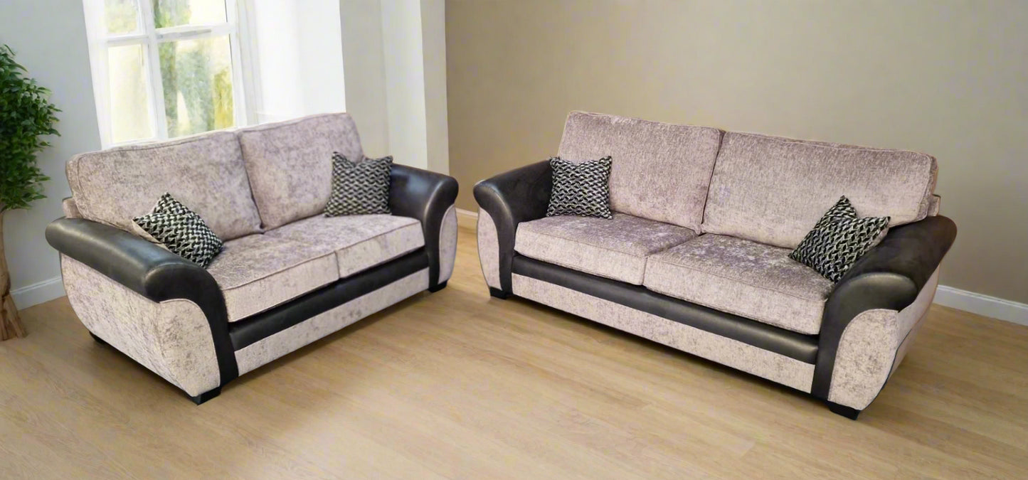 Keaton 2 & 3 Seater Sofa Set Sheffield Discount Furniture