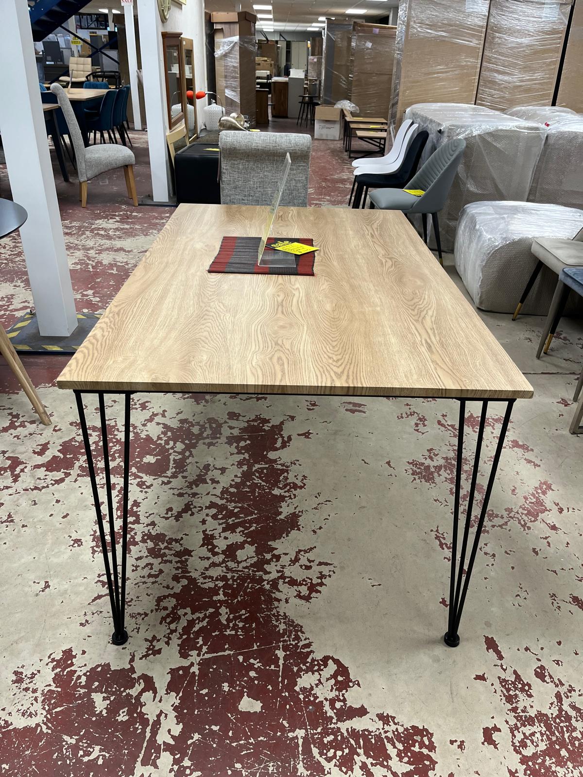 Liberty 1.5M Oak Effect Dining Table Sheffield Discount Furniture