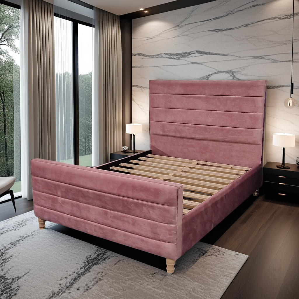 Horizon Bed Frame - 112 Fabrics - Storage Options Sheffield Discount Furniture