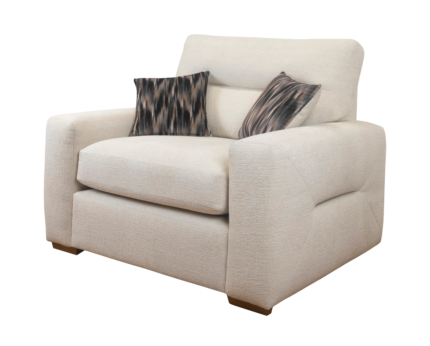 Melrose Fabric sofa - available in many sizes and fabrics Love chair (123cm) Sheffield Discount Furniture