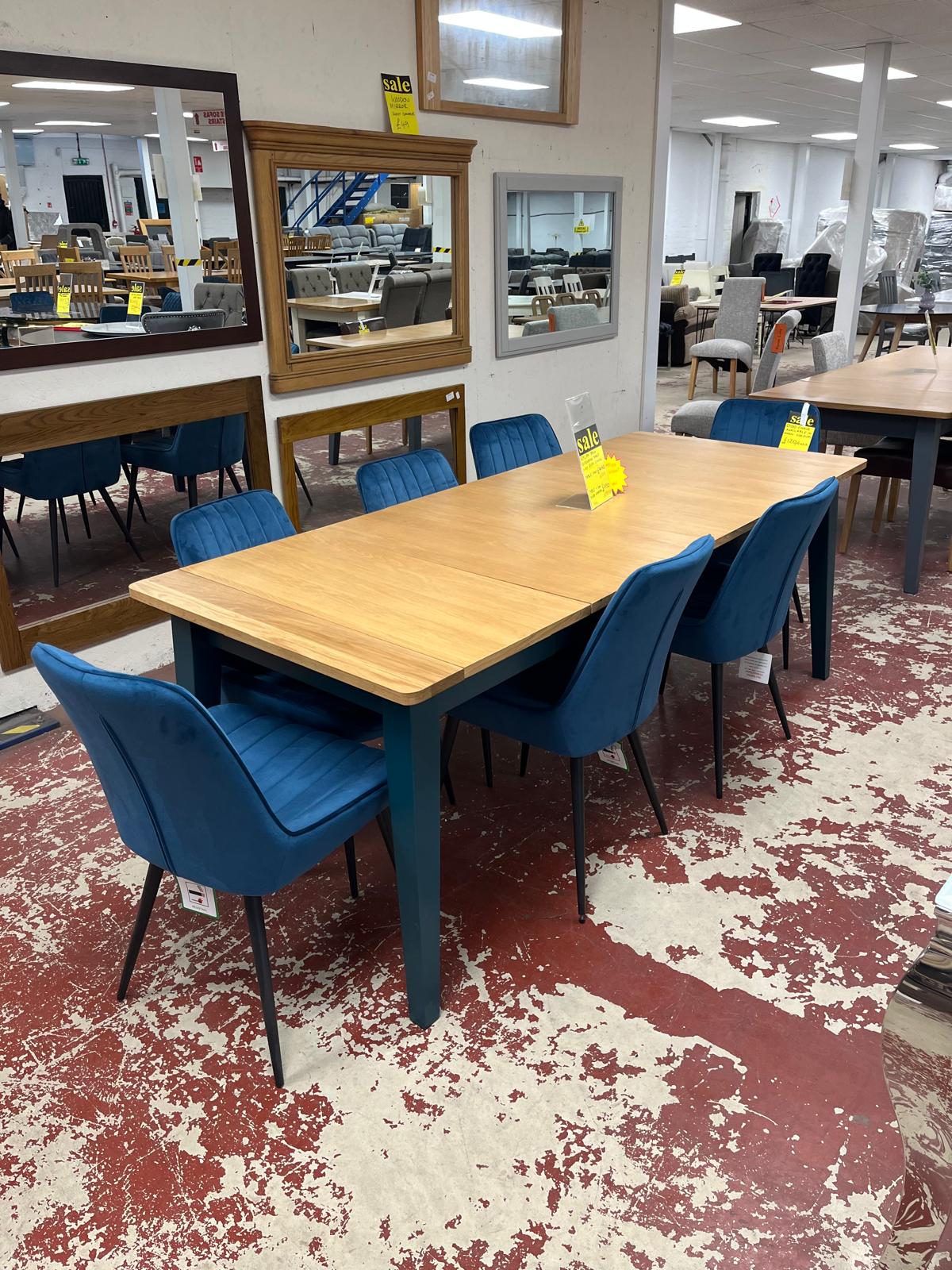 Dido Dining Chair Fabirc Teal Sheffield Discount Furniture