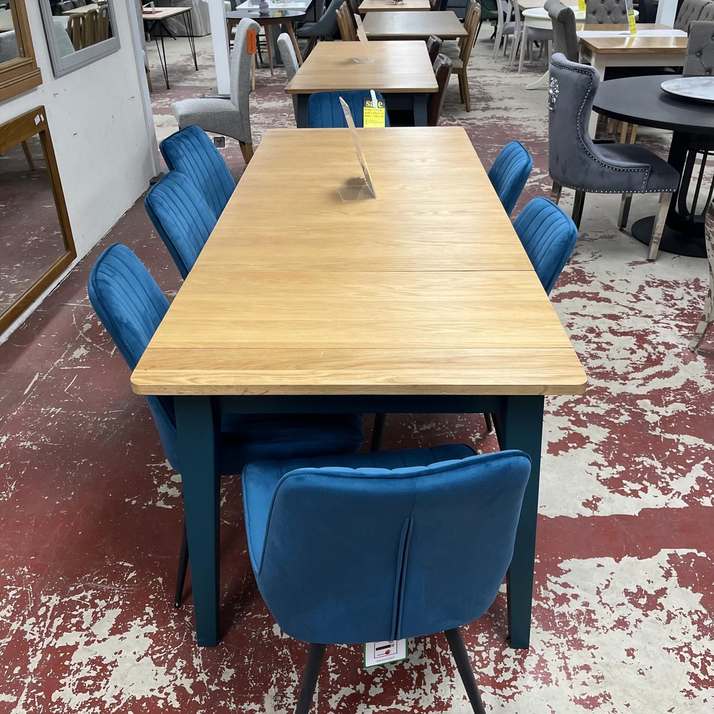 Dido Dining Chair Fabirc Teal Sheffield Discount Furniture