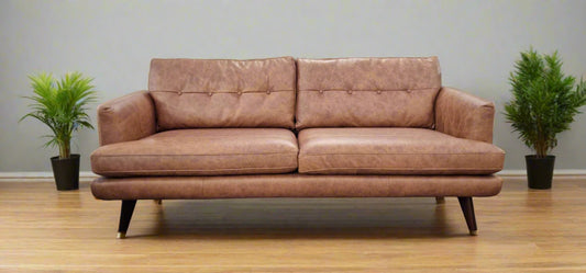 Leather 3 Seater Sofa Top Grade Sheffield Discount Furniture