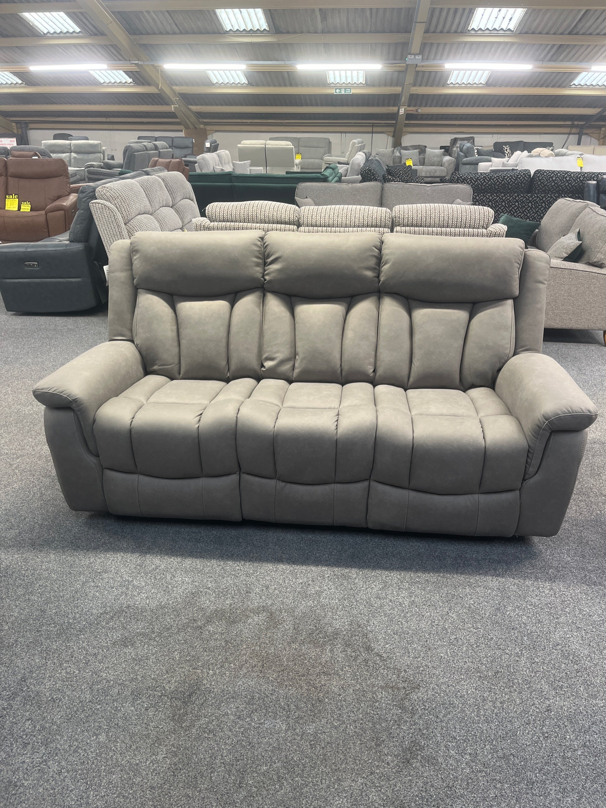 Santini Power Recliner Sofa Set Grey Or Sandstone Sheffield Discount Furniture