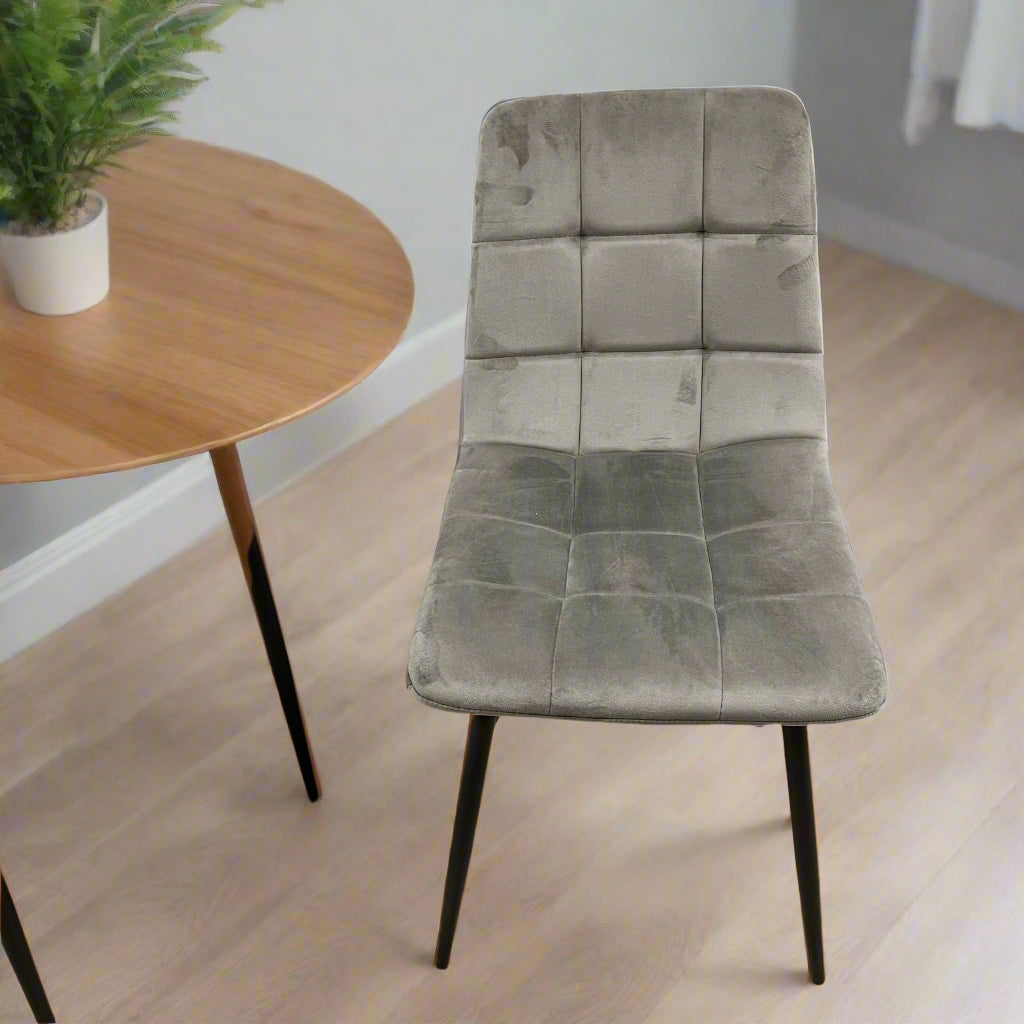 Shane Dining Chair Grey Fabric Sheffield Discount Furniture