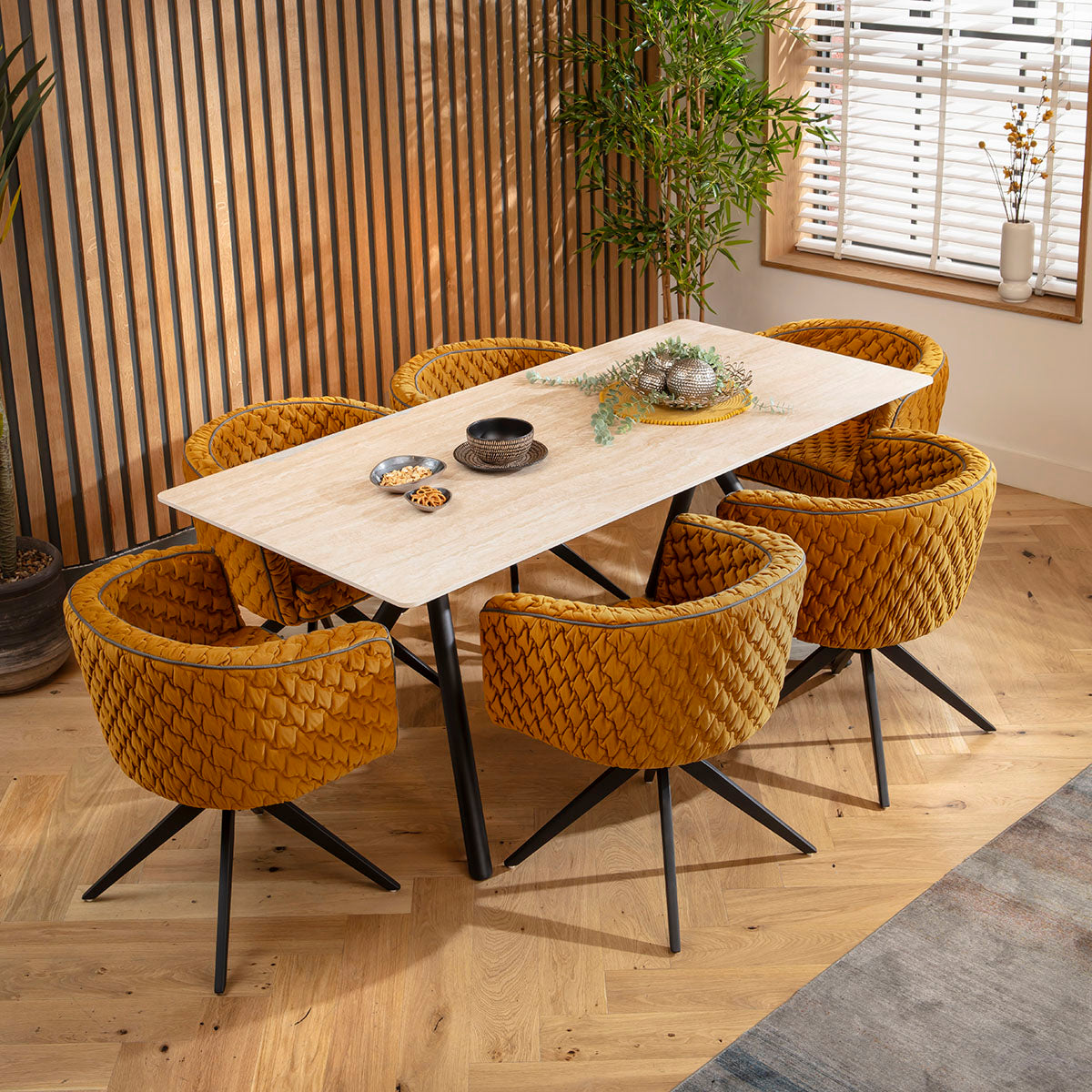 Maple Swivel Carver Dining Chair Mustard Yellow dining chair Such Comfort