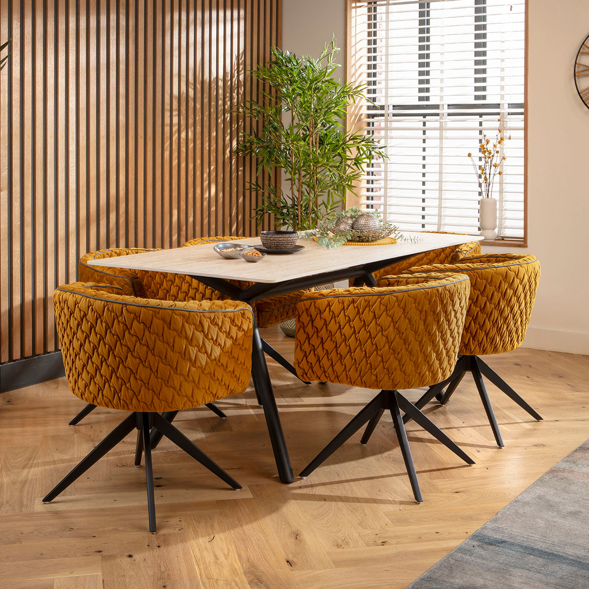 Maple Swivel Carver Dining Chair Mustard Yellow dining chair Such Comfort