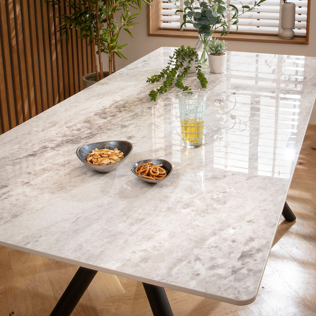 Caleb 6 Seater Ceramic Dining Table 180x85cm Grey dining table Such Comfort