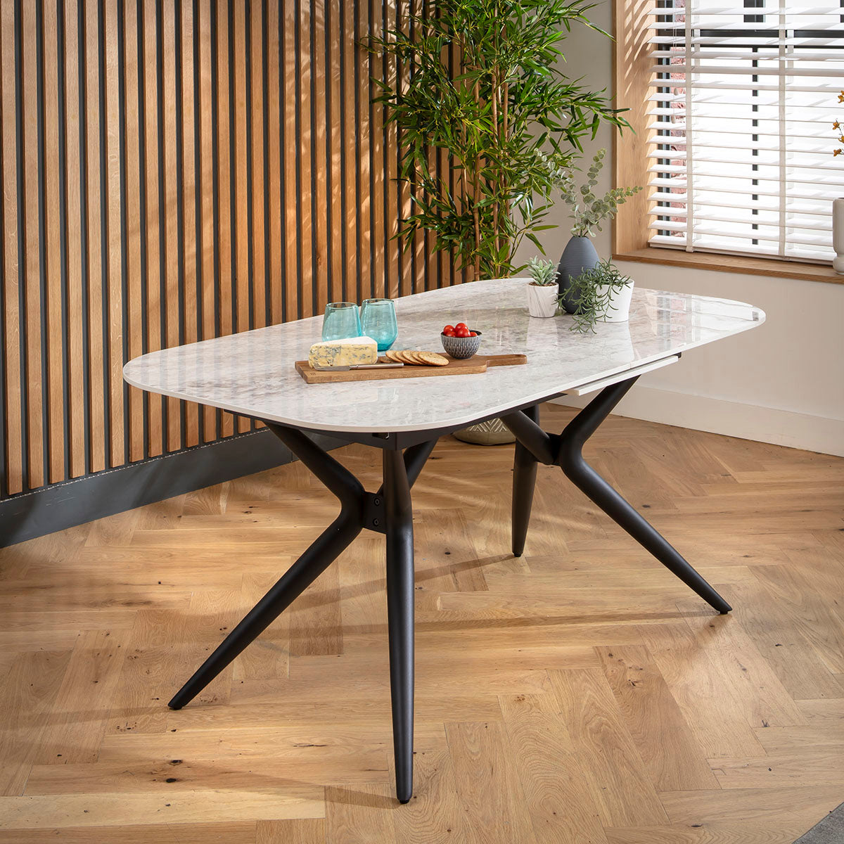 Conor 6 - 8 Seat Ceramic Extending Dining Table 160-200cm Grey dining table Such Comfort