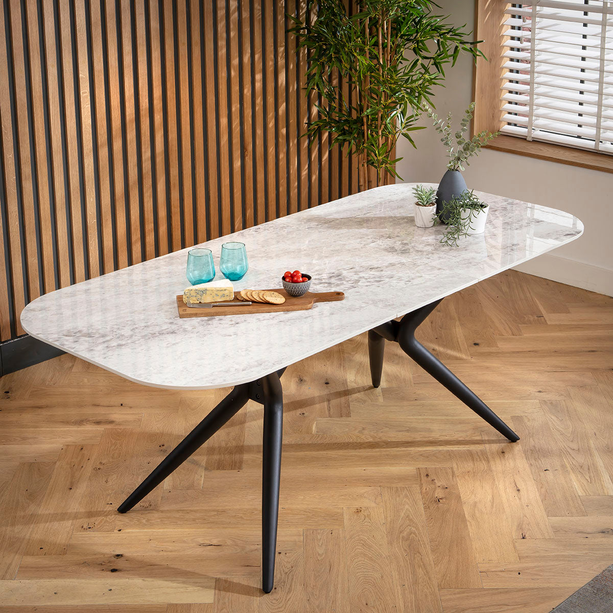 Conor 6 - 8 Seat Ceramic Extending Dining Table 160-200cm Grey dining table Such Comfort