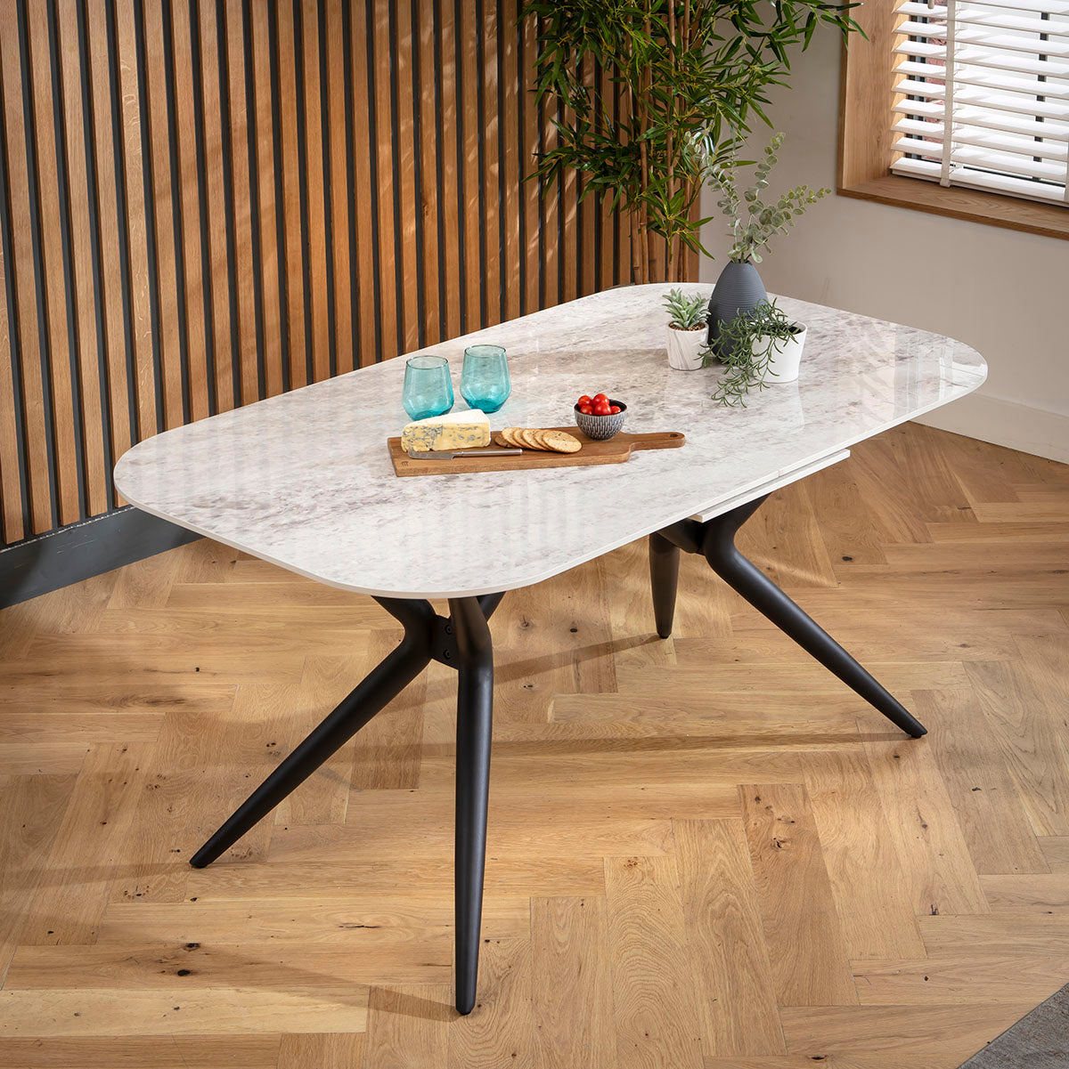 Conor 6 - 8 Seat Ceramic Extending Dining Table 160-200cm Grey dining table Such Comfort