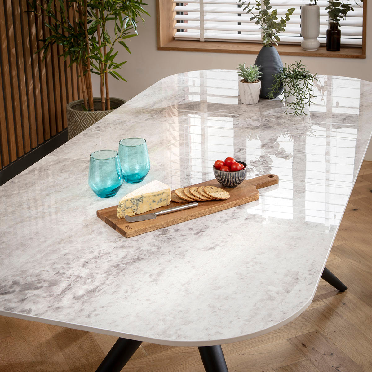 Conor 6 - 8 Seat Ceramic Extending Dining Table 160-200cm Grey dining table Such Comfort