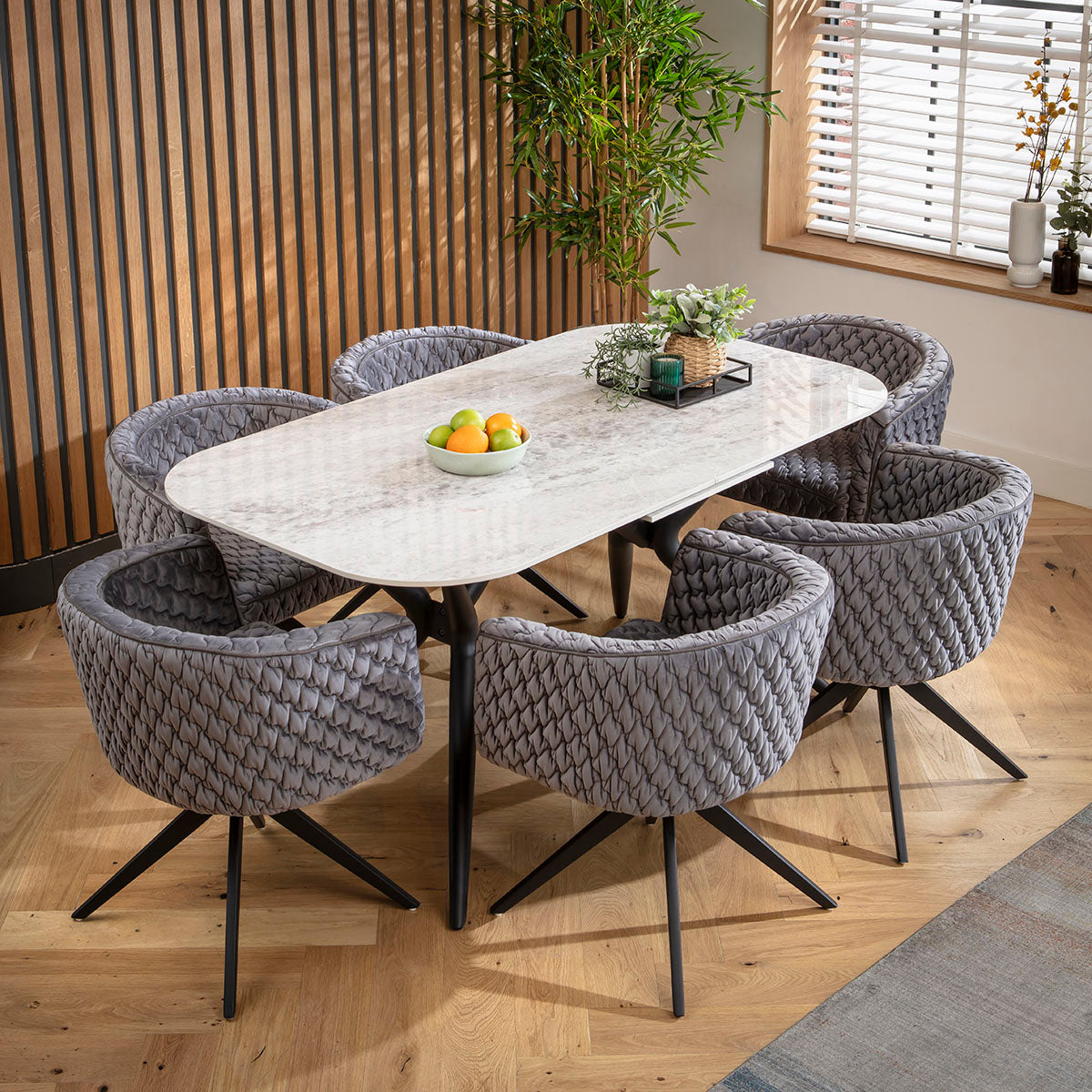 Maple Swivel Carver Dining Chair Dark Grey dining chair Such Comfort