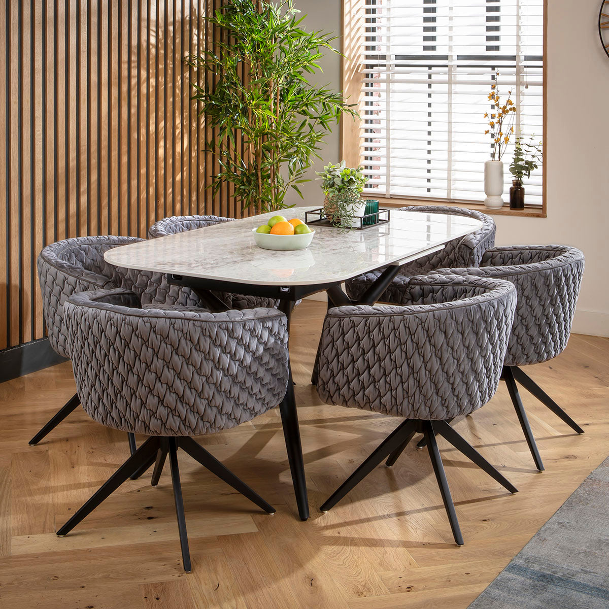 Maple Swivel Carver Dining Chair Dark Grey dining chair Such Comfort
