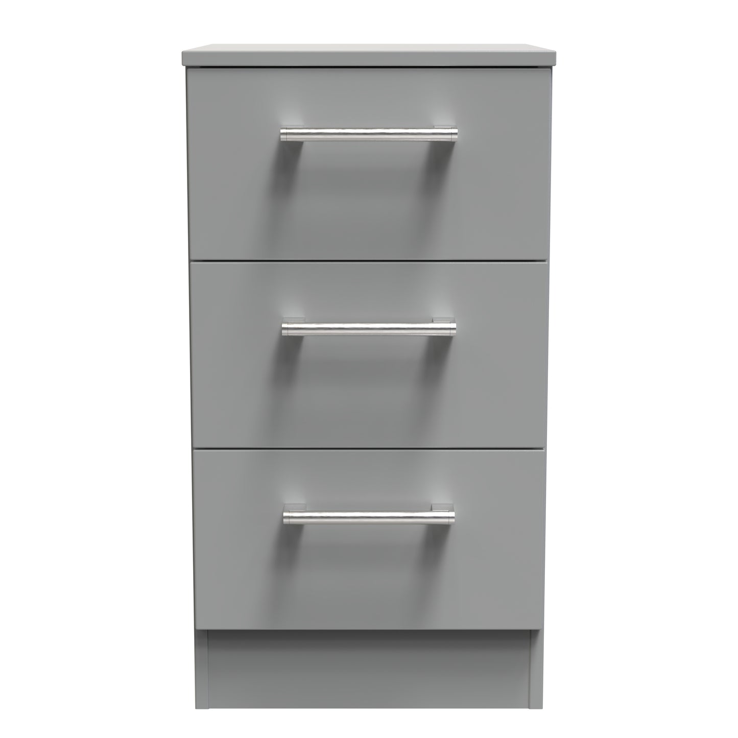 Destiny Dust Grey 3 Drawer Bedside Cabinet Sheffield Discount Furniture