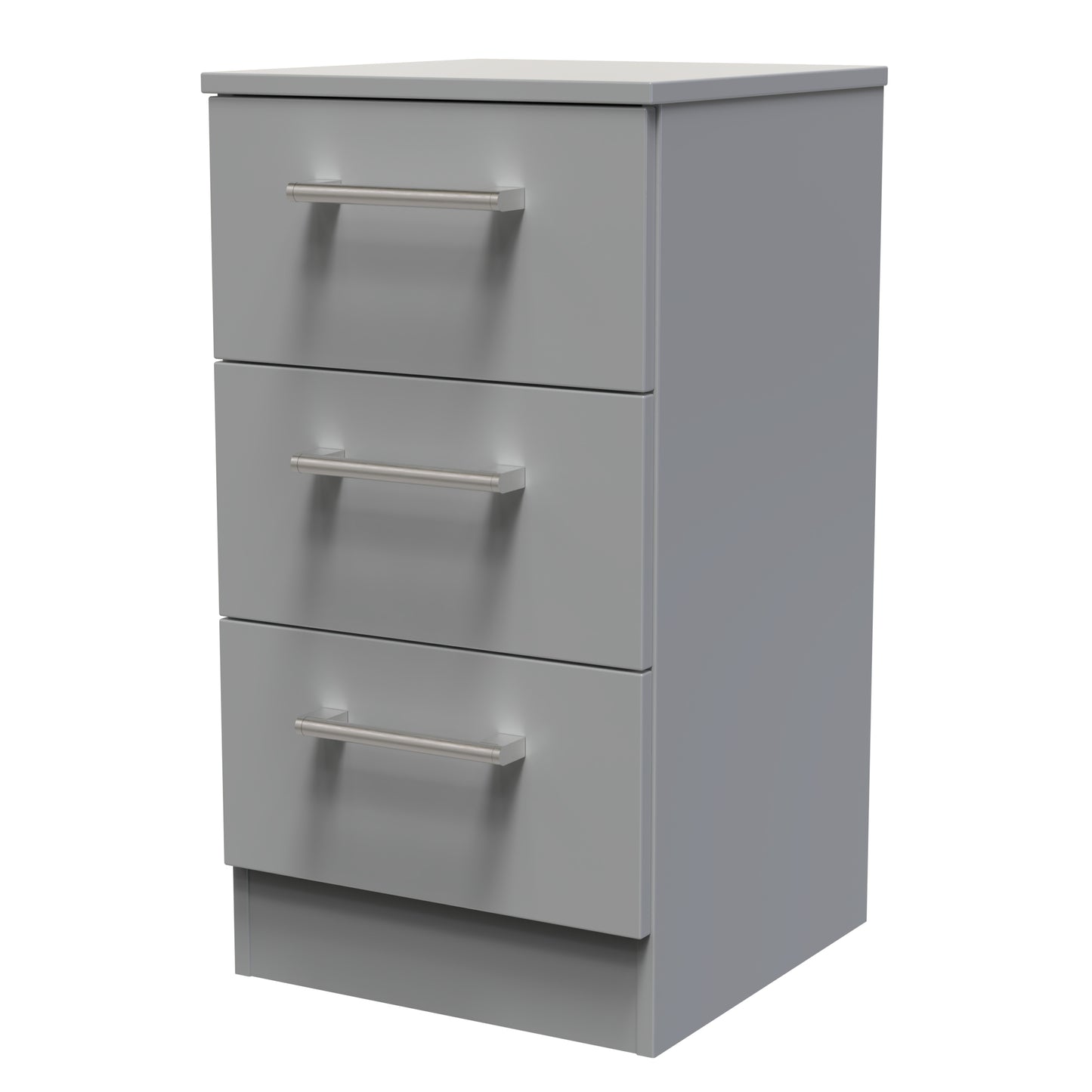 Destiny Dust Grey 3 Drawer Bedside Cabinet Sheffield Discount Furniture