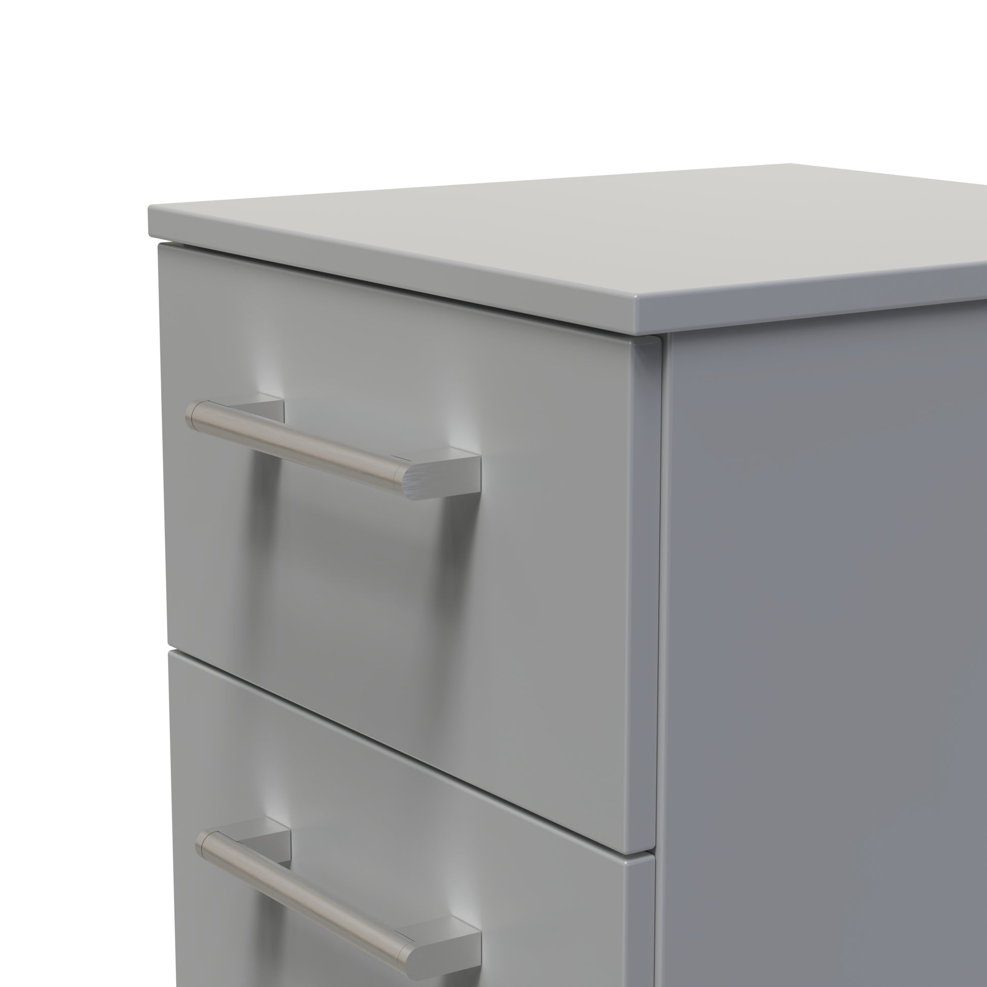 Destiny Dust Grey 3 Drawer Bedside Cabinet Sheffield Discount Furniture