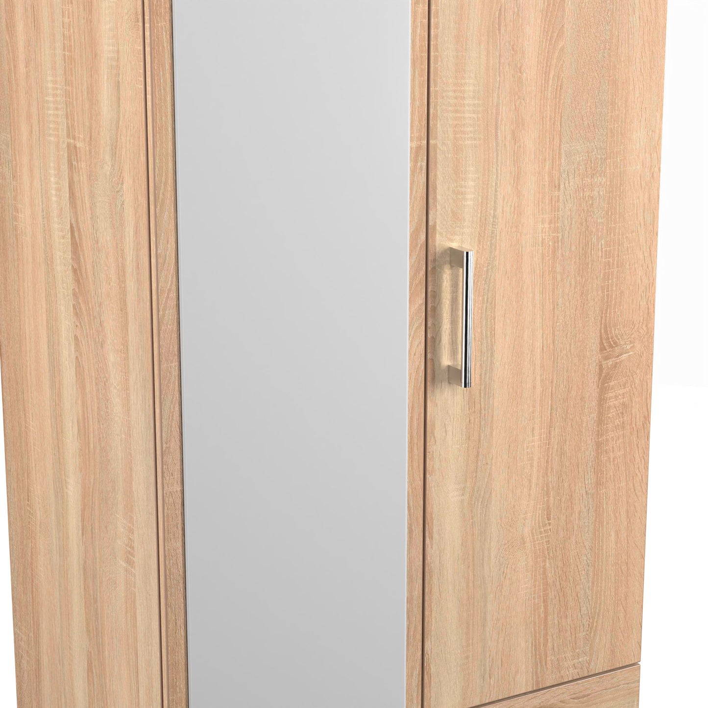 Destiny Bardolino 2 Door 2 Drawer Wardrobe With Mirror Left Door Sheffield Discount Furniture