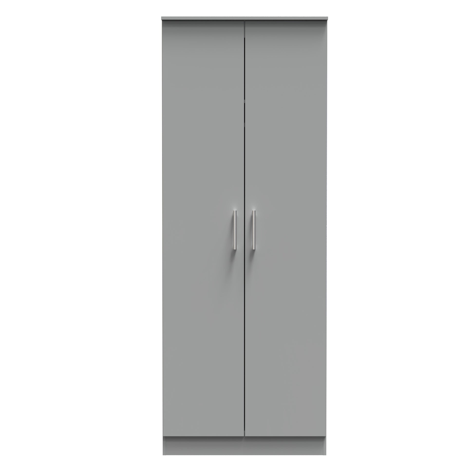 Destiny Dust Grey 2 Door Plain Wardrobe Sheffield Discount Furniture