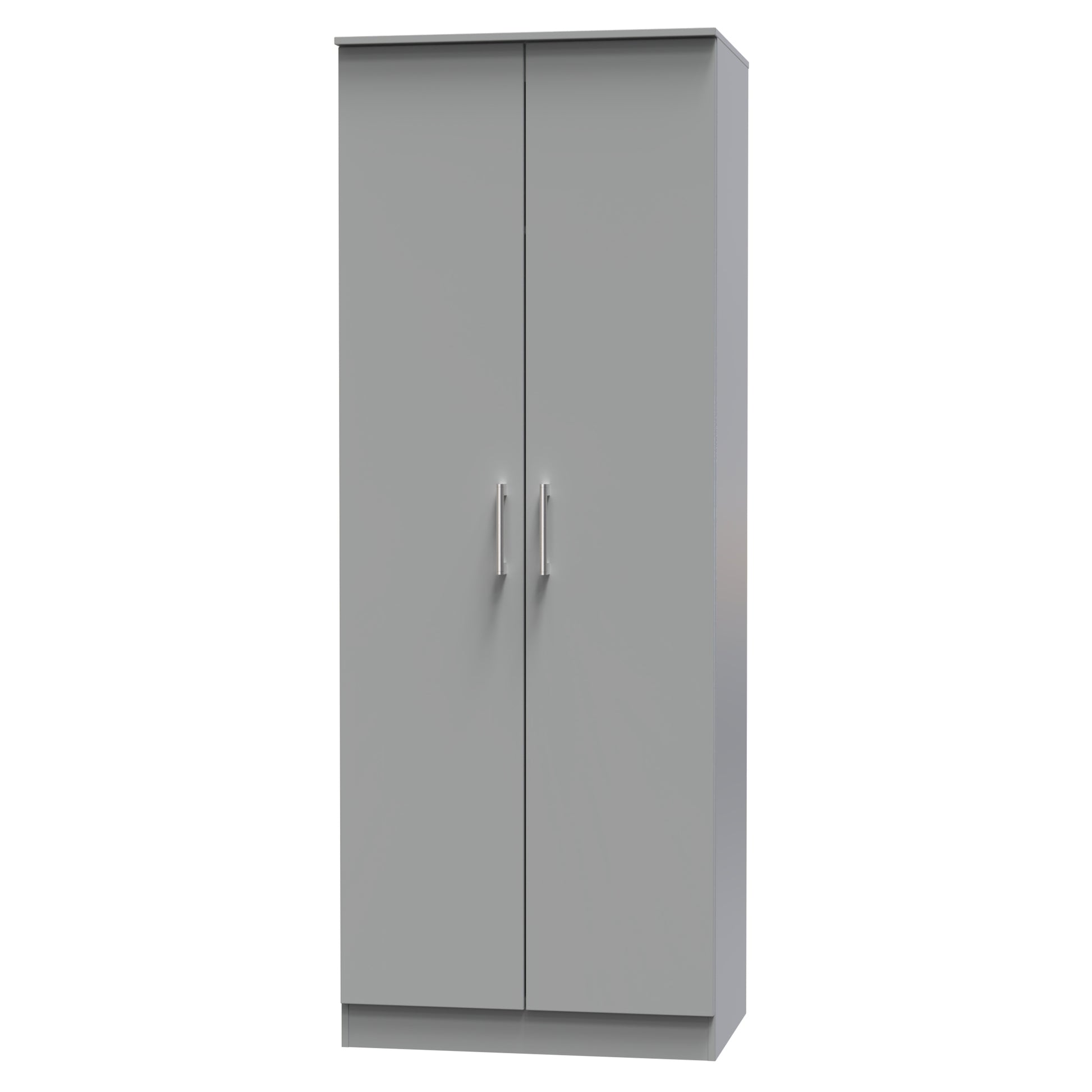 Destiny Dust Grey 2 Door Plain Wardrobe Sheffield Discount Furniture
