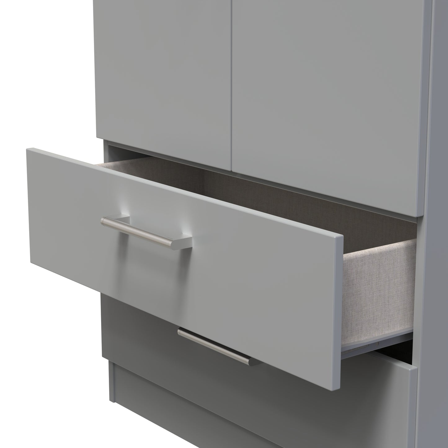 Destiny Dust Grey 2 Door 2 Drawer Wardrobe Sheffield Discount Furniture