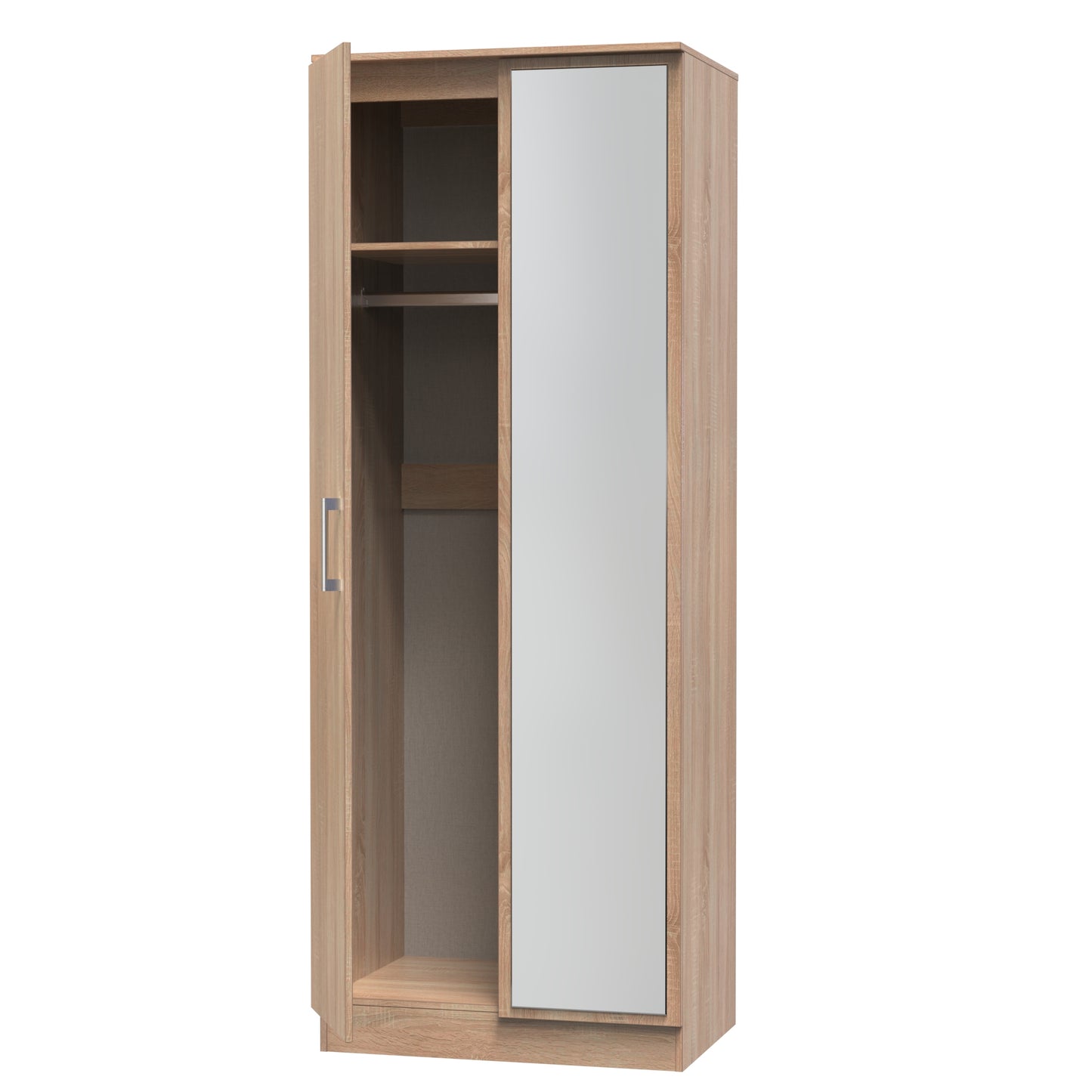 Destiny Bardolino 2 Door Wardrobe With Mirror Right Door Sheffield Discount Furniture