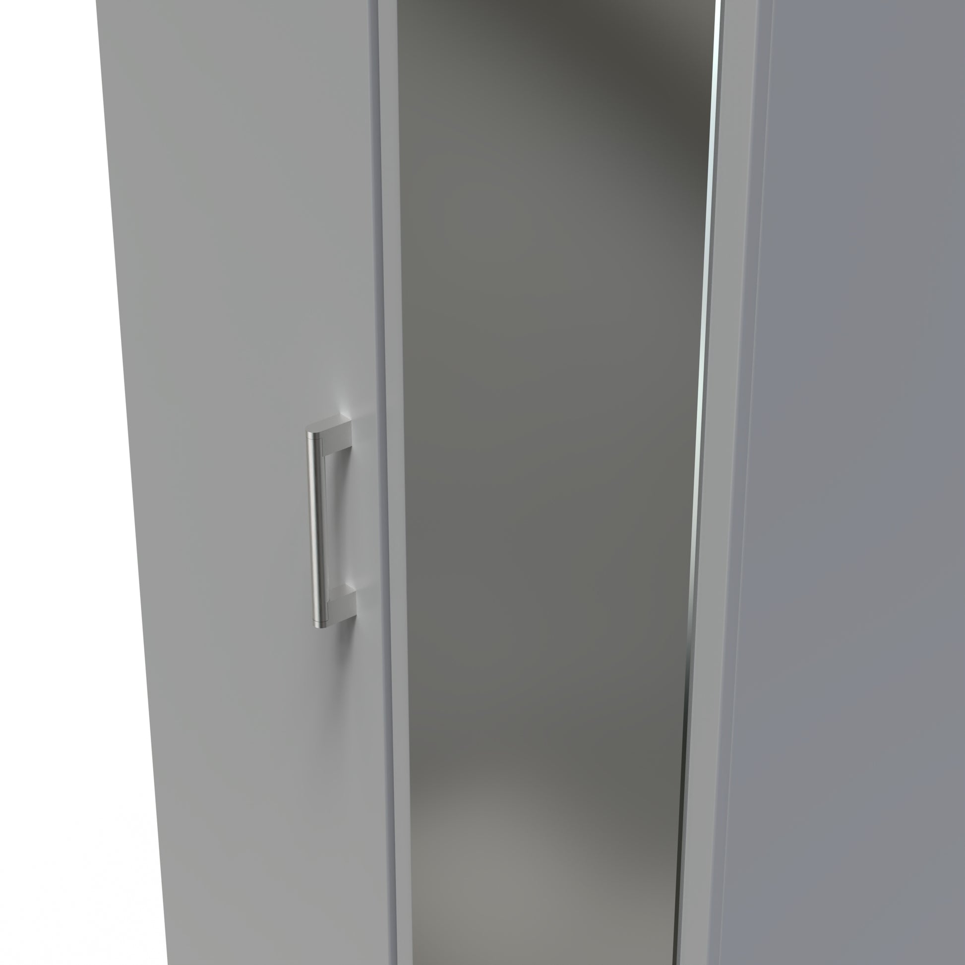 Destiny Dust Grey 2 Door Wardrobe With Mirror Right Door Sheffield Discount Furniture