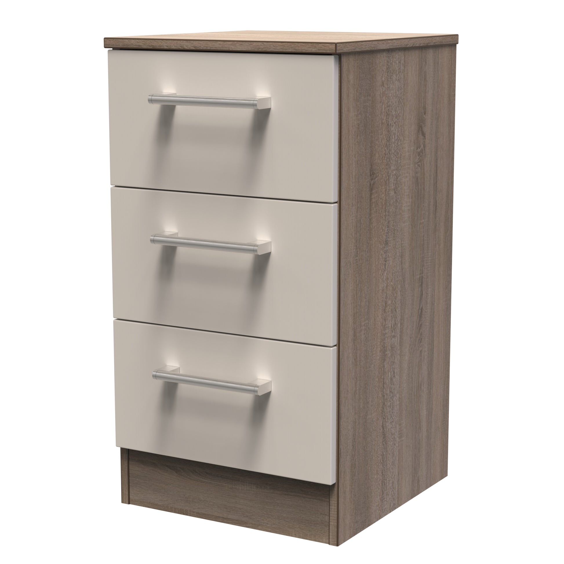 Sorrento 3 Drawer Bedside Cabinet Sheffield Discount Furniture
