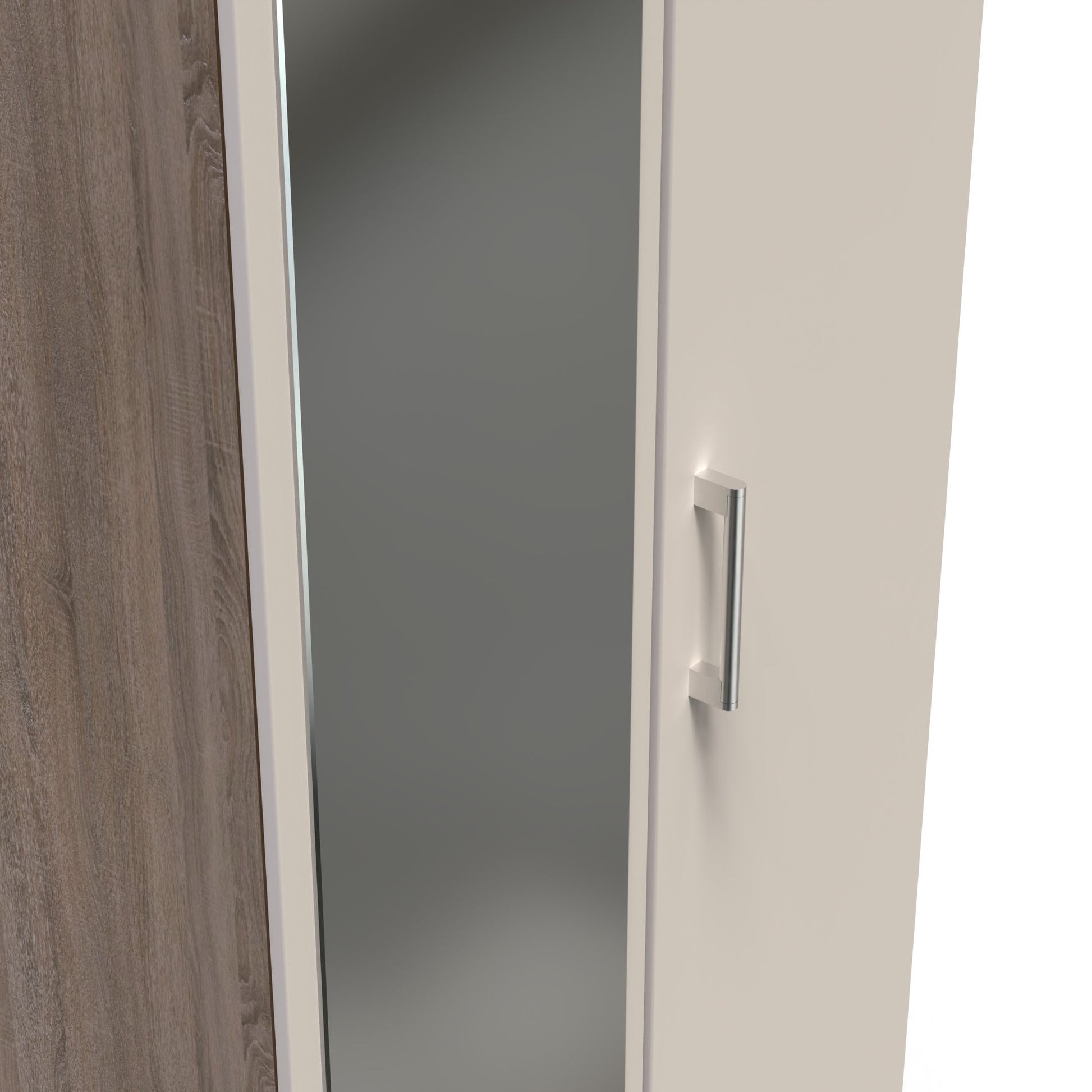 Sorrento 2 Door Wardrobe With Mirror Left Door Sheffield Discount Furniture