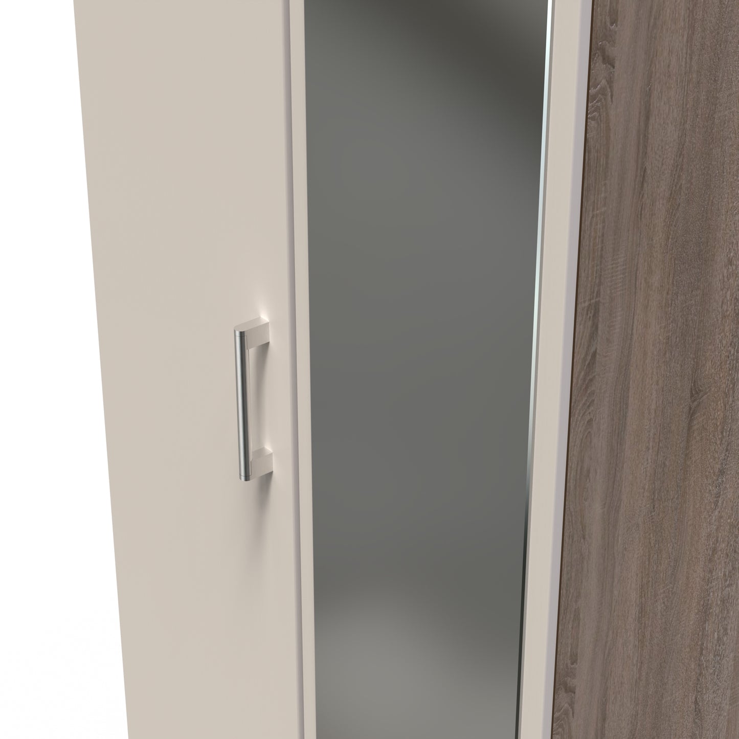 Sorrento 2 Door Wardrobe With Mirror Right Door Sheffield Discount Furniture