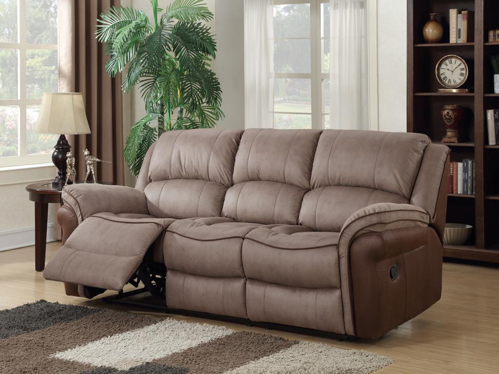 Faringham two tone brown recliner sofa range