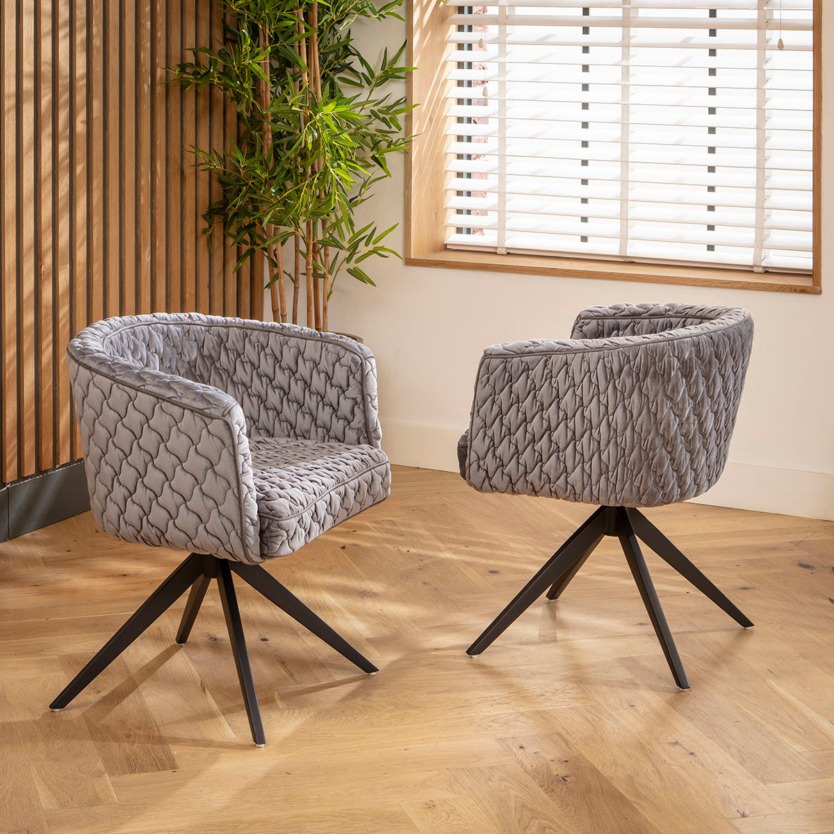 Maple Swivel Carver Dining Chair Dark Grey dining chair Such Comfort