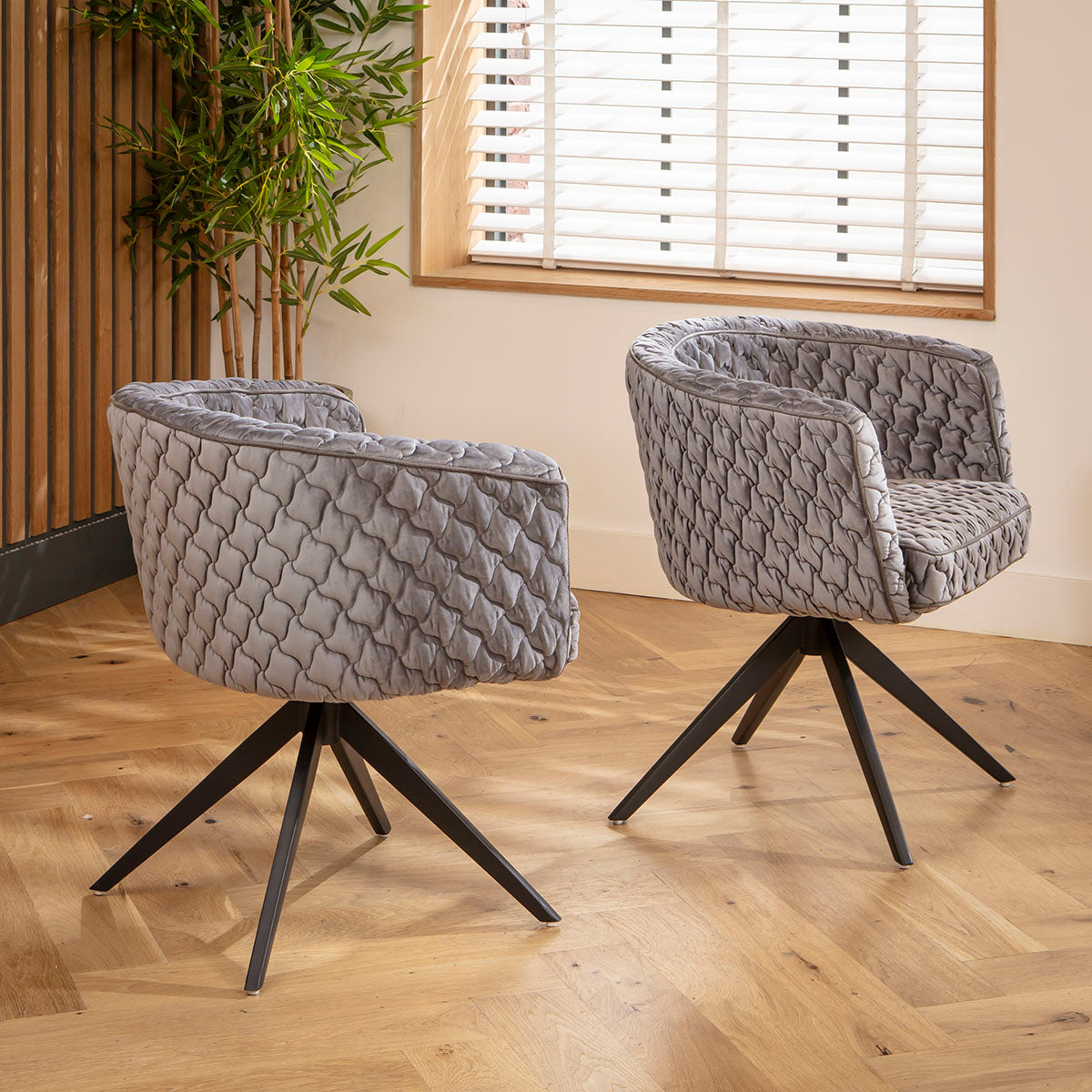 Maple Swivel Carver Dining Chair Dark Grey dining chair Such Comfort
