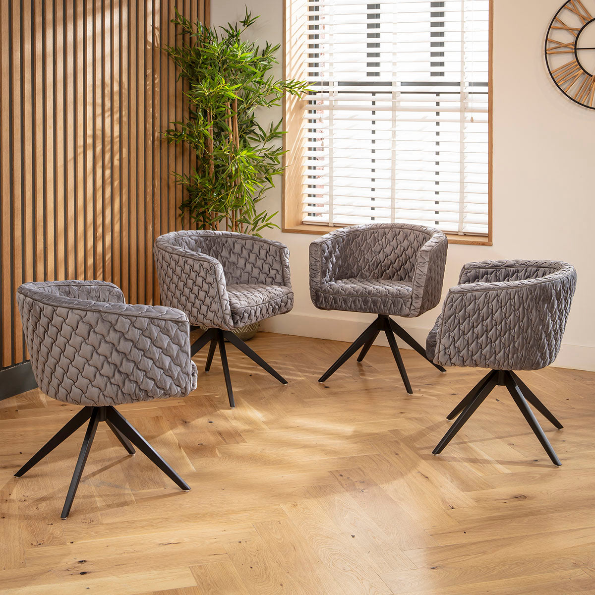 Maple Swivel Carver Dining Chair Dark Grey dining chair Such Comfort