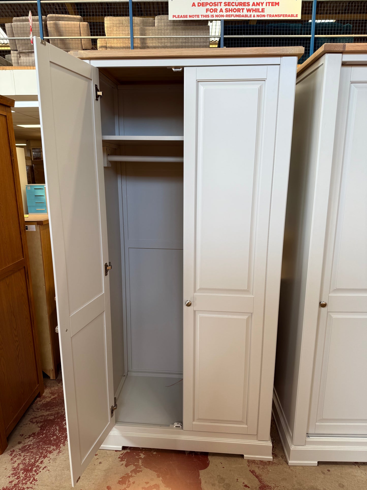 Olive 2-Door Full-Hanging Wardrobe