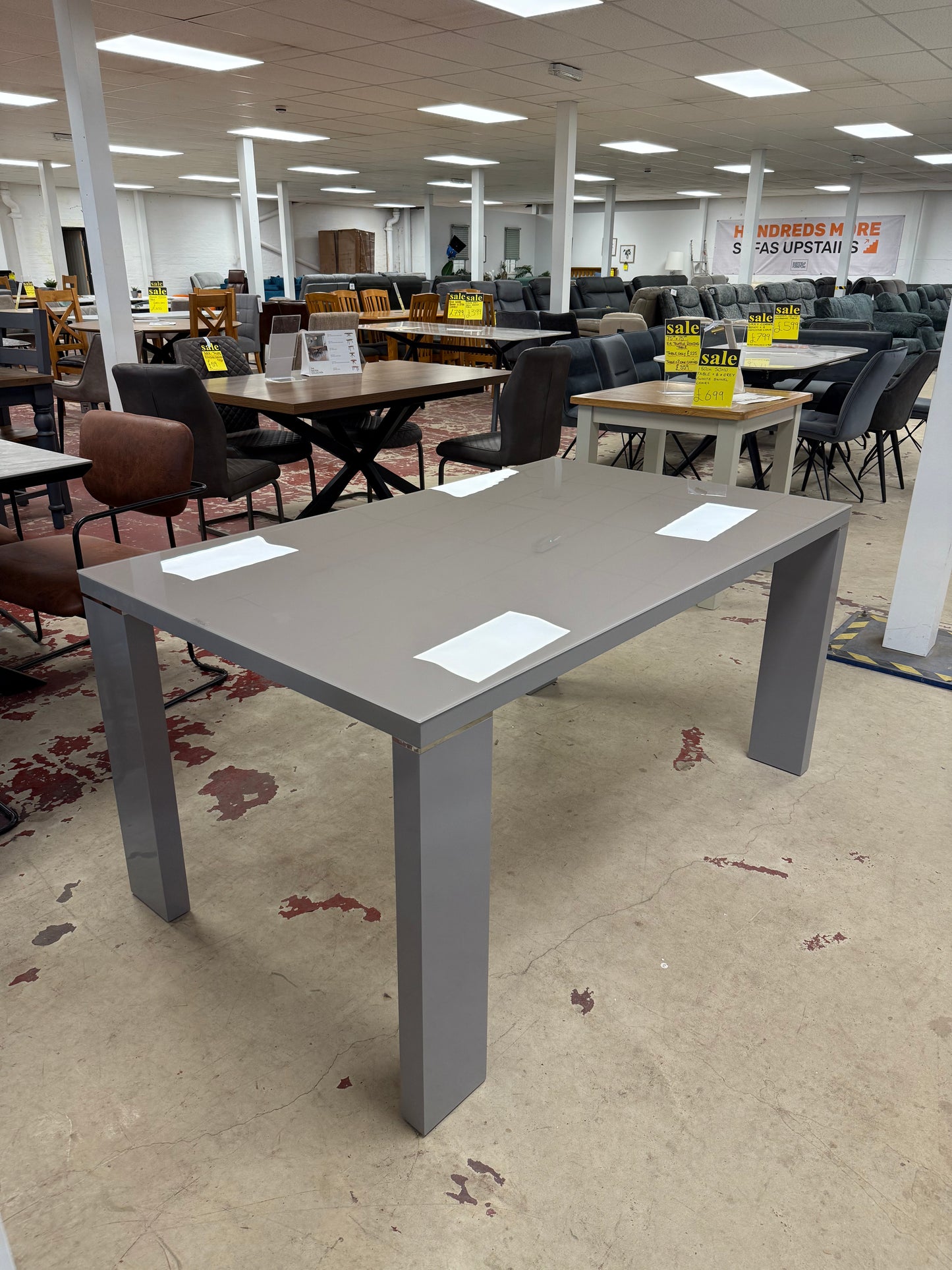 Soho Glass Table + 6 Swivel Chairs
