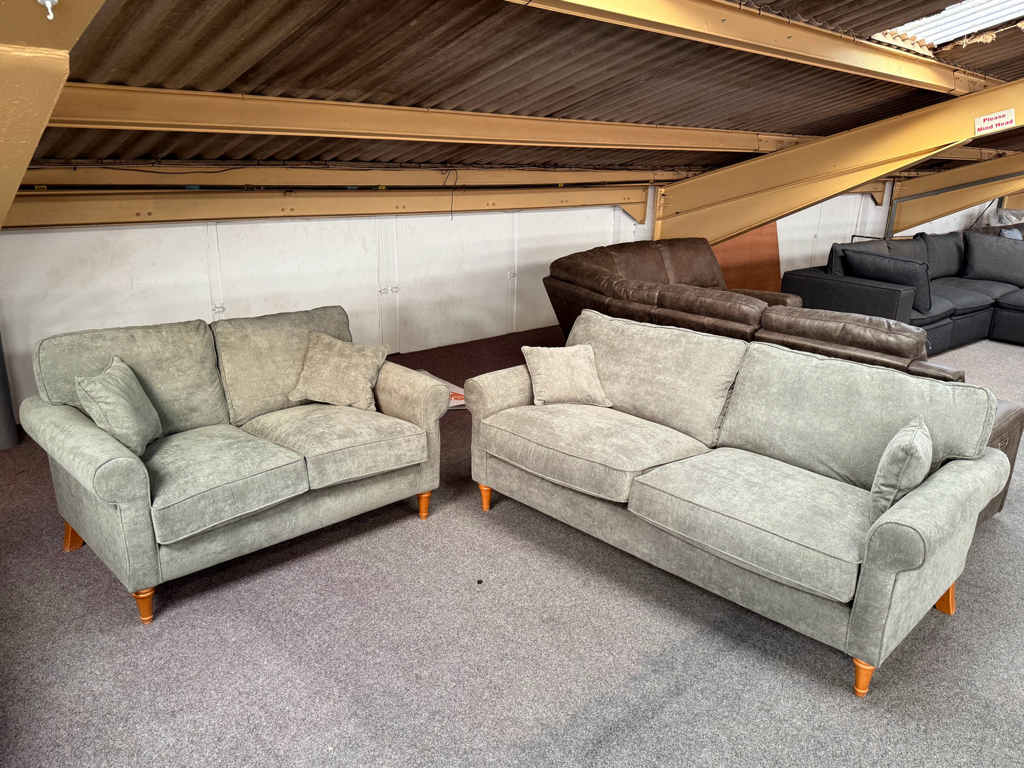 Huntingdon Grey 3+2 Sofa Set