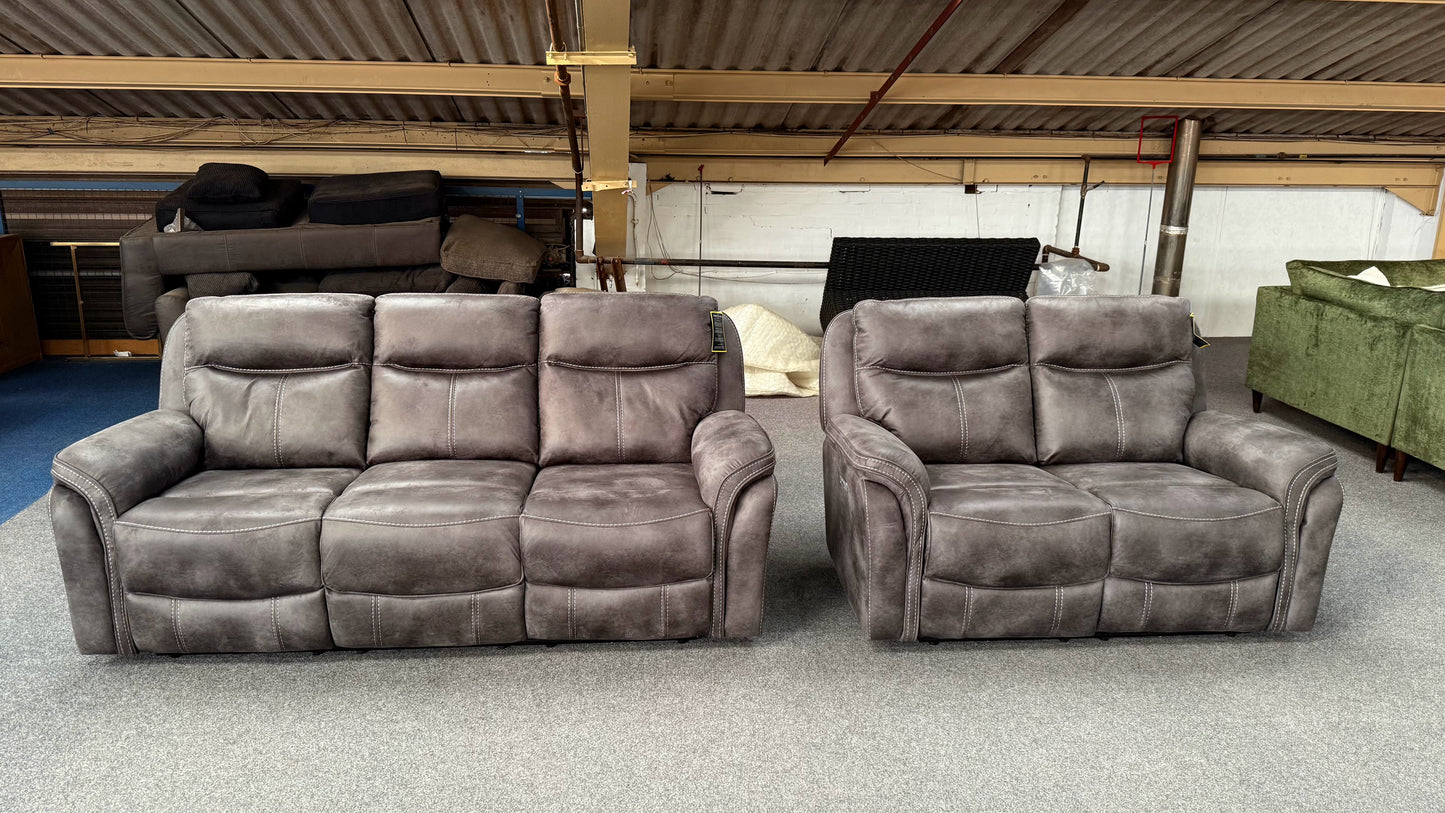 Claremont 3+2 Power Reclining Sofa Set