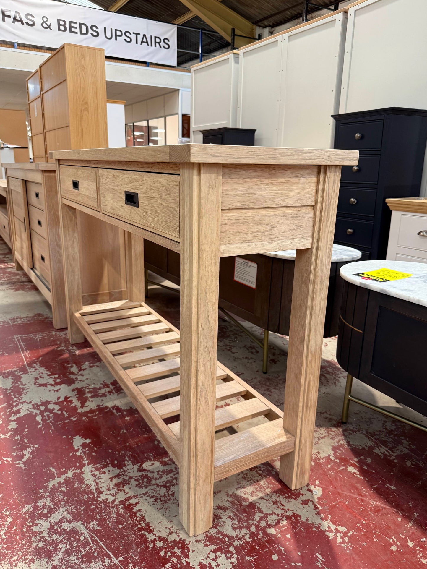 Albany Oak Console Table