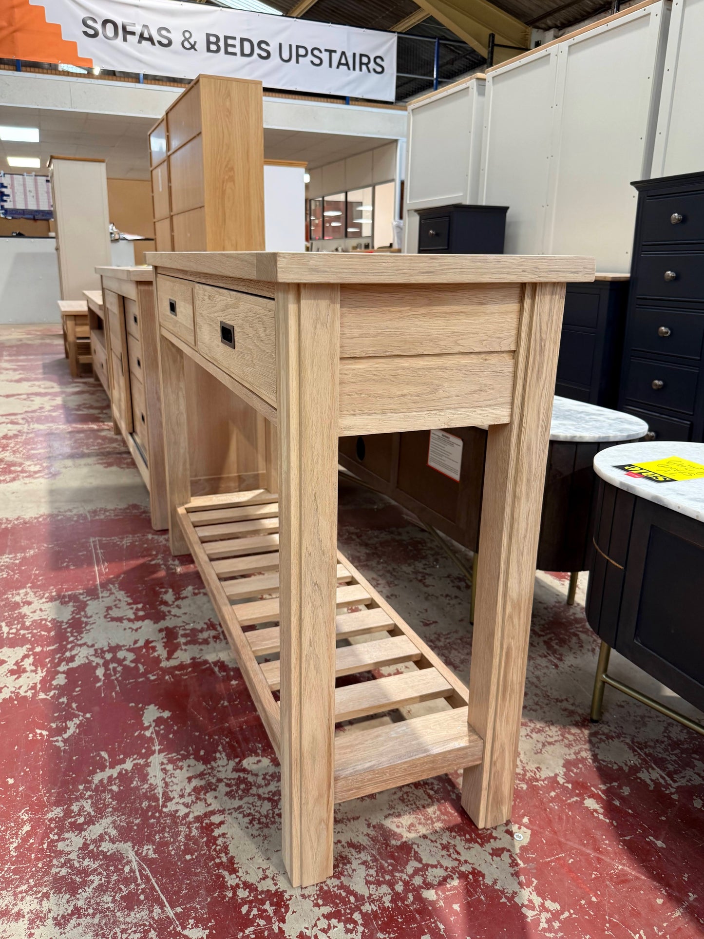 Albany Oak Console Table