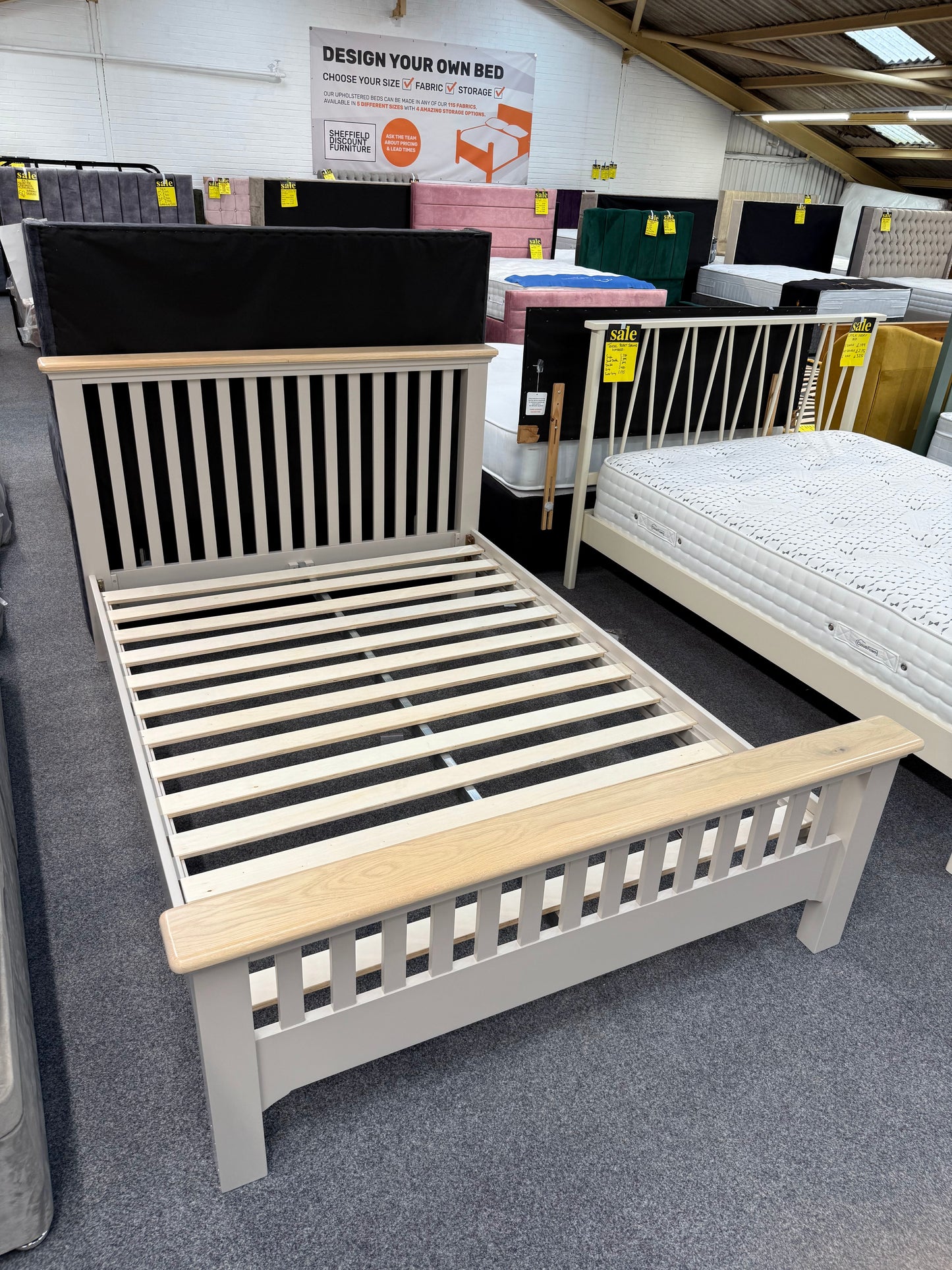 Ella Painted Grey Bed Frame