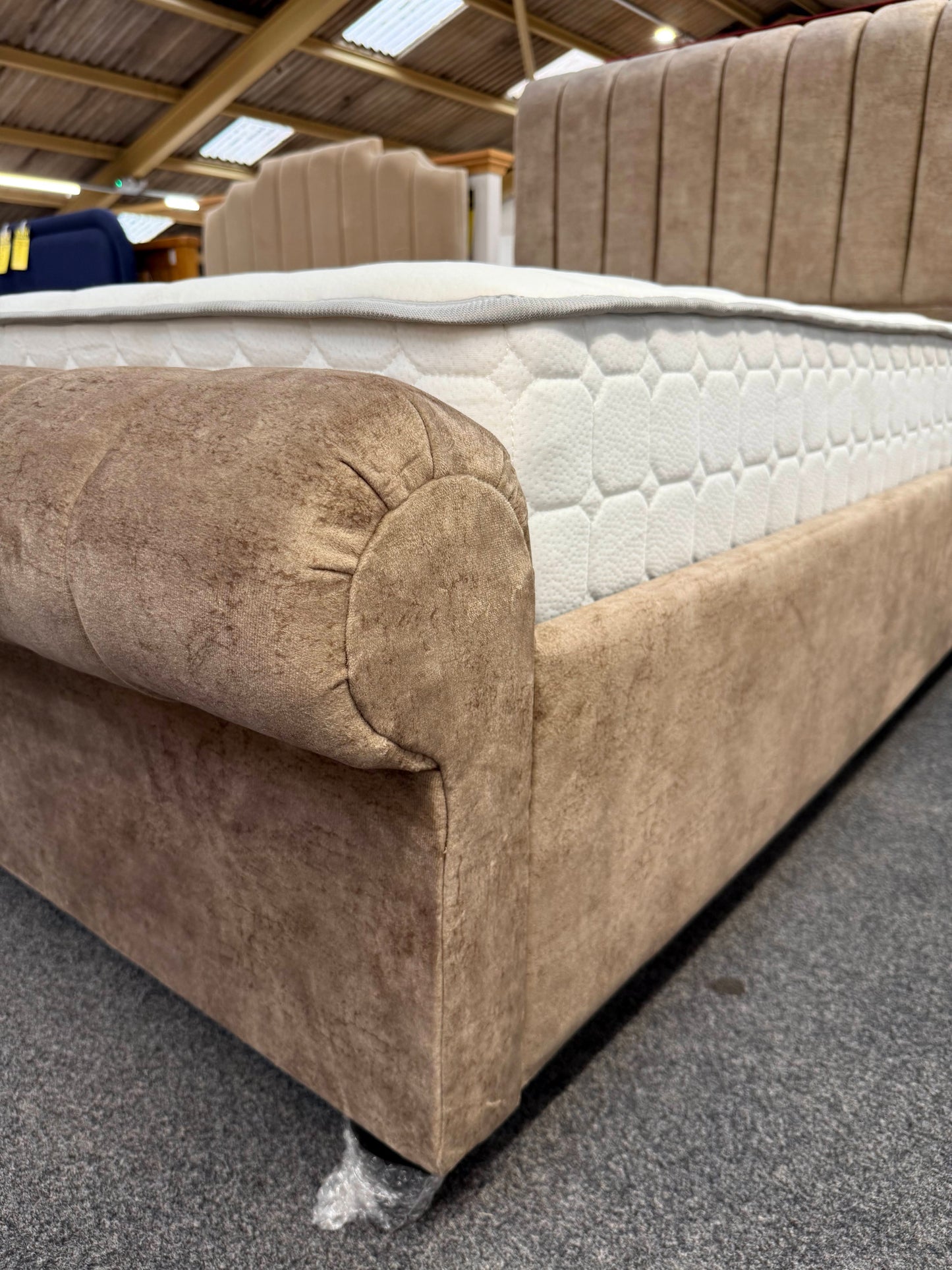 Art Deco Bed Frame - 112 Fabrics