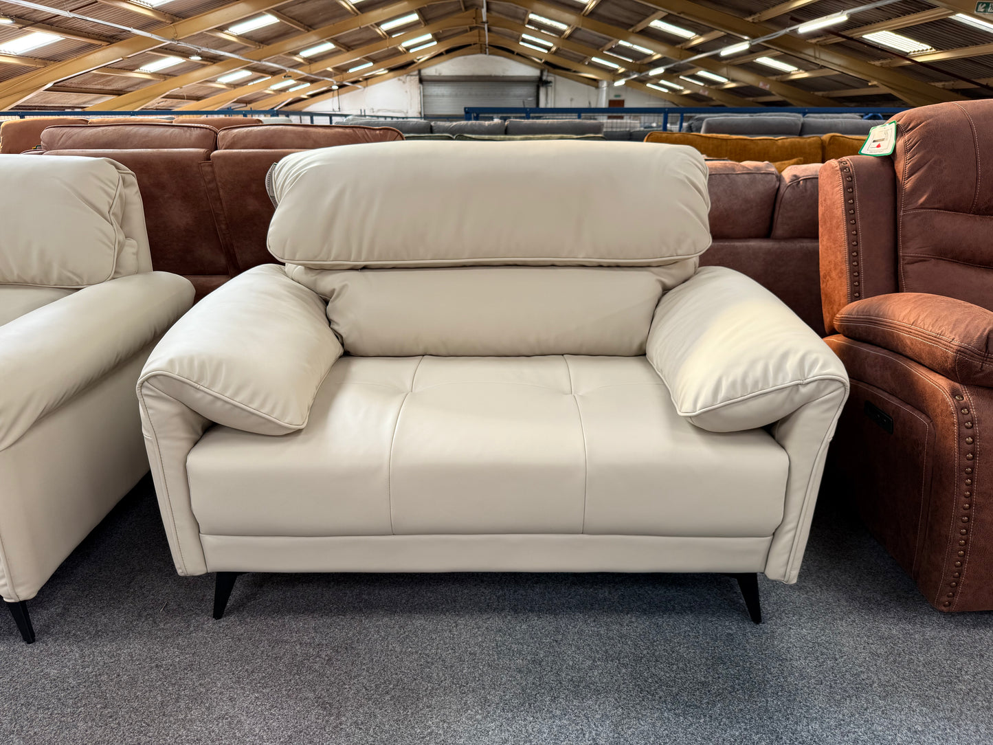 Cream Leather Air Sofas (Multiple Options)