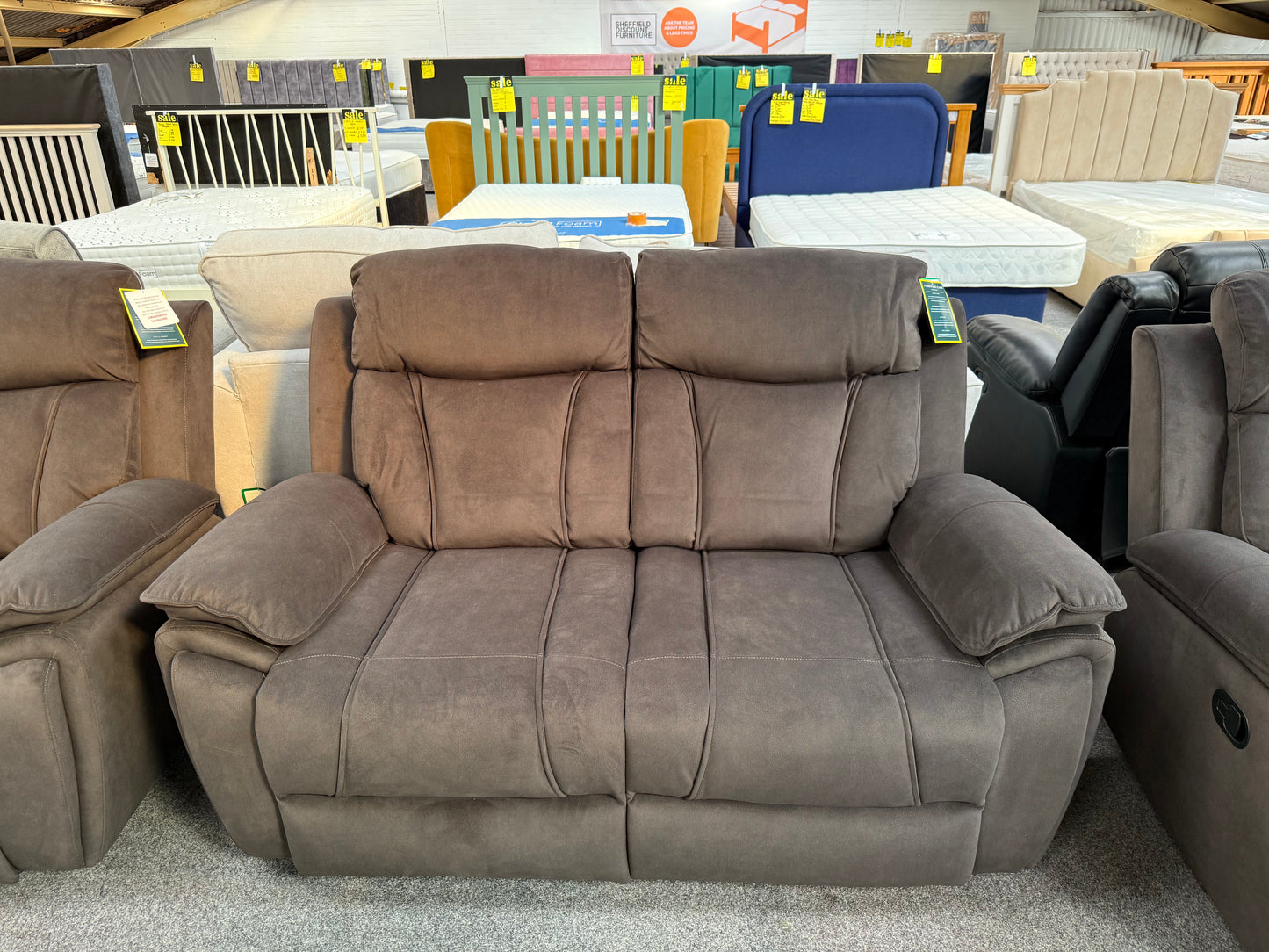 Kensington Chocolate Reclining Sofa Set (3+2-seater)