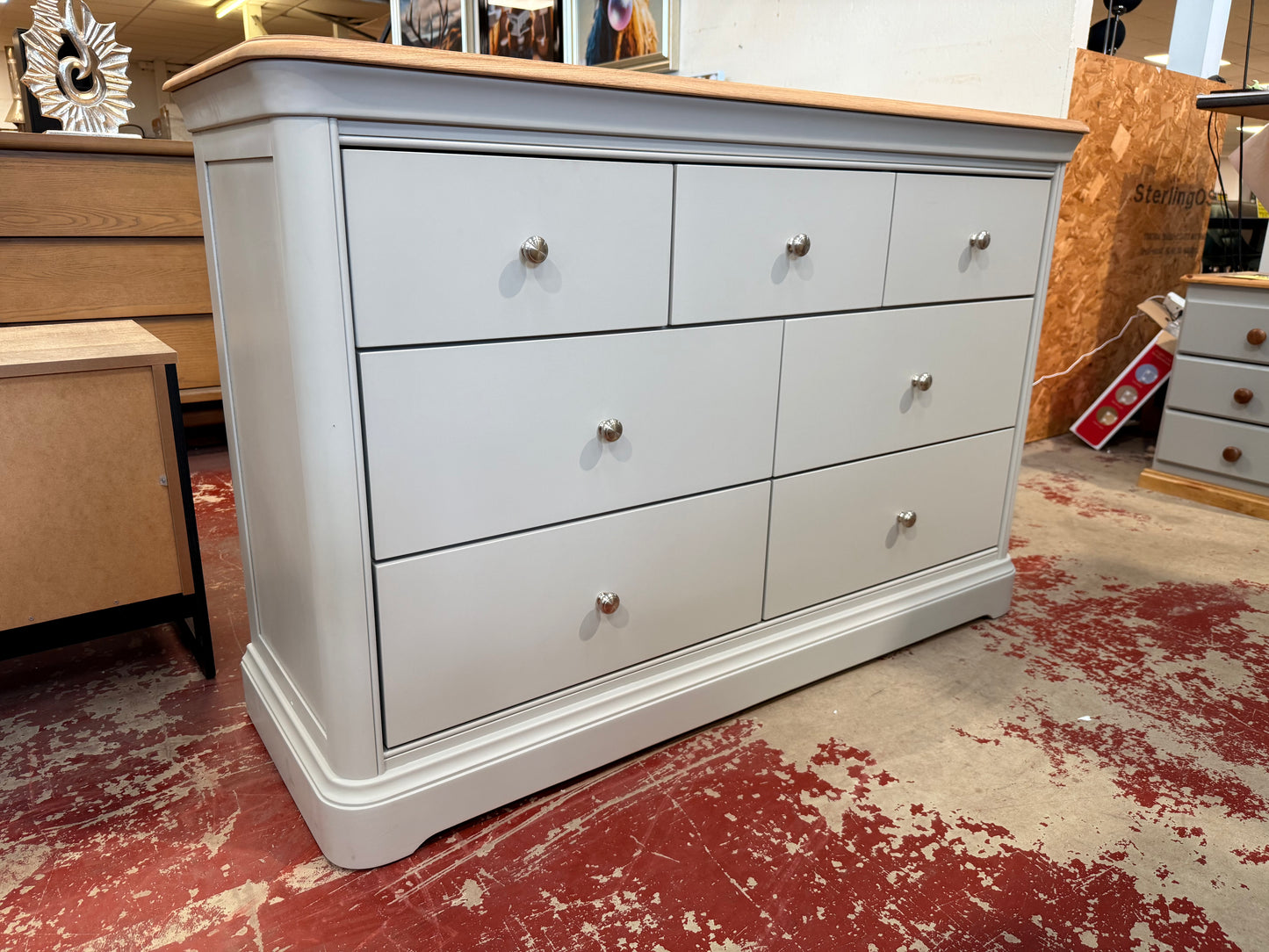 Coniston 7-Drawer Long Chest of Drawers