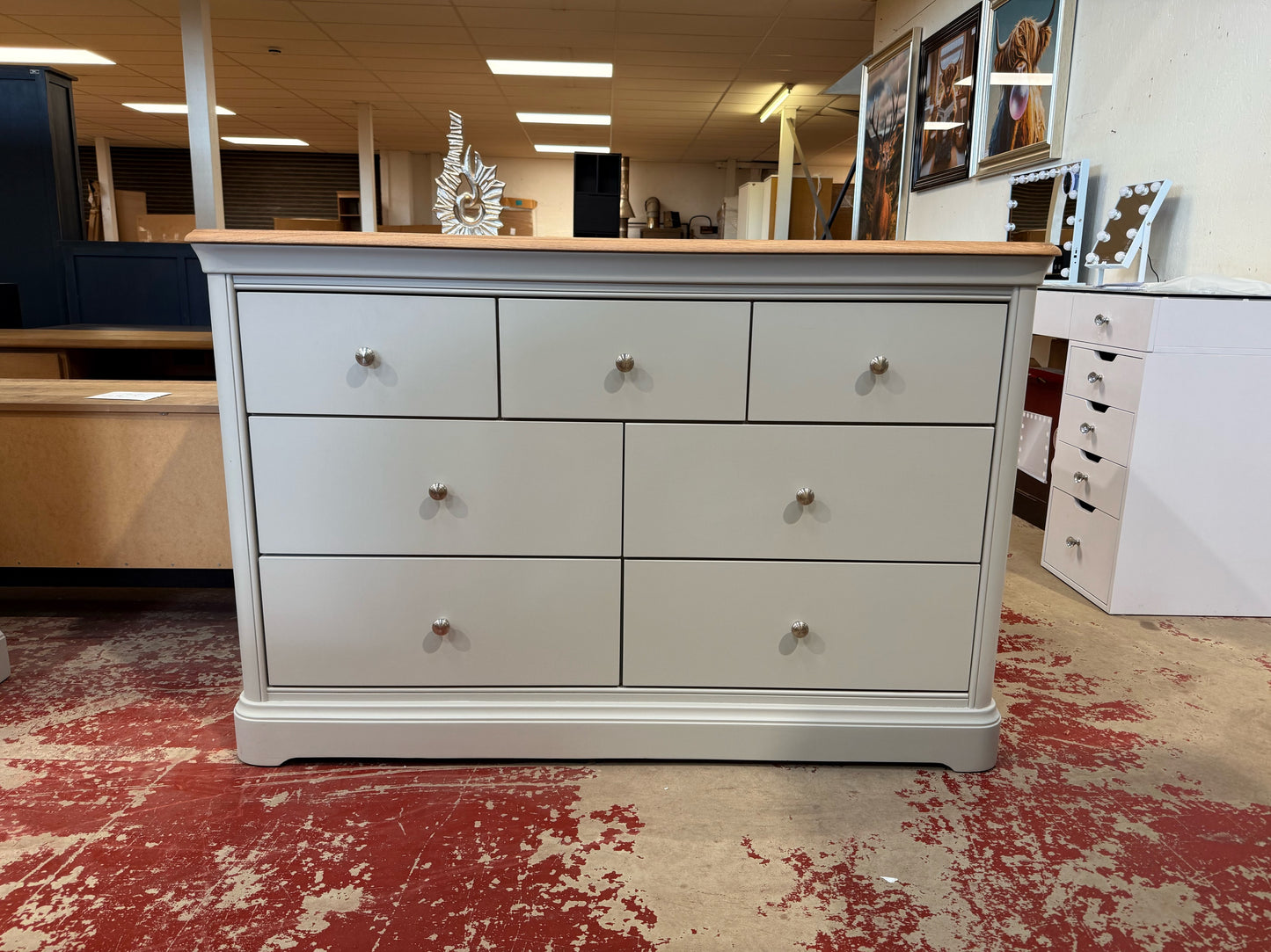 Coniston 7-Drawer Long Chest of Drawers